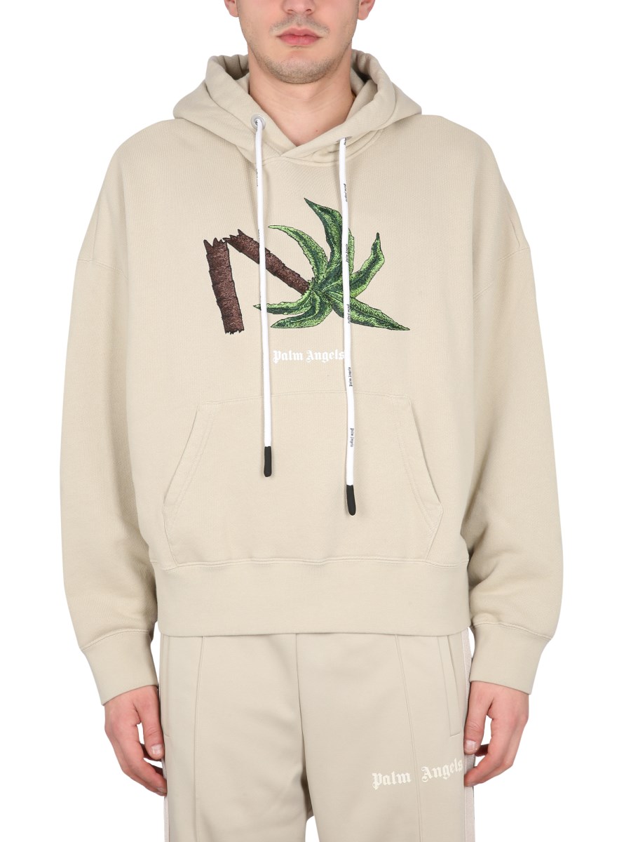 Palm angels clearance palm tree hoodie