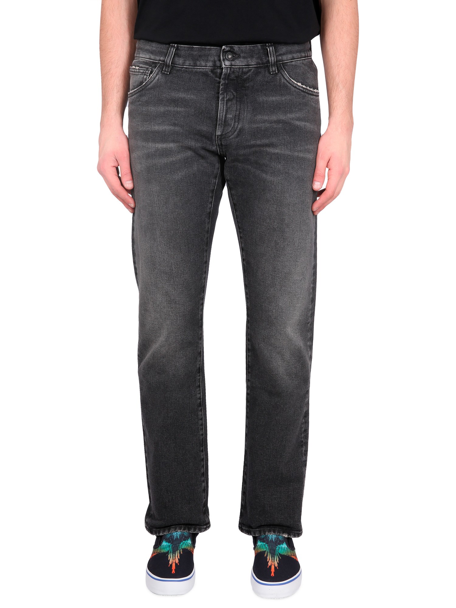 Shop Marcelo Burlon County Of Milan Jeans Cross In Black