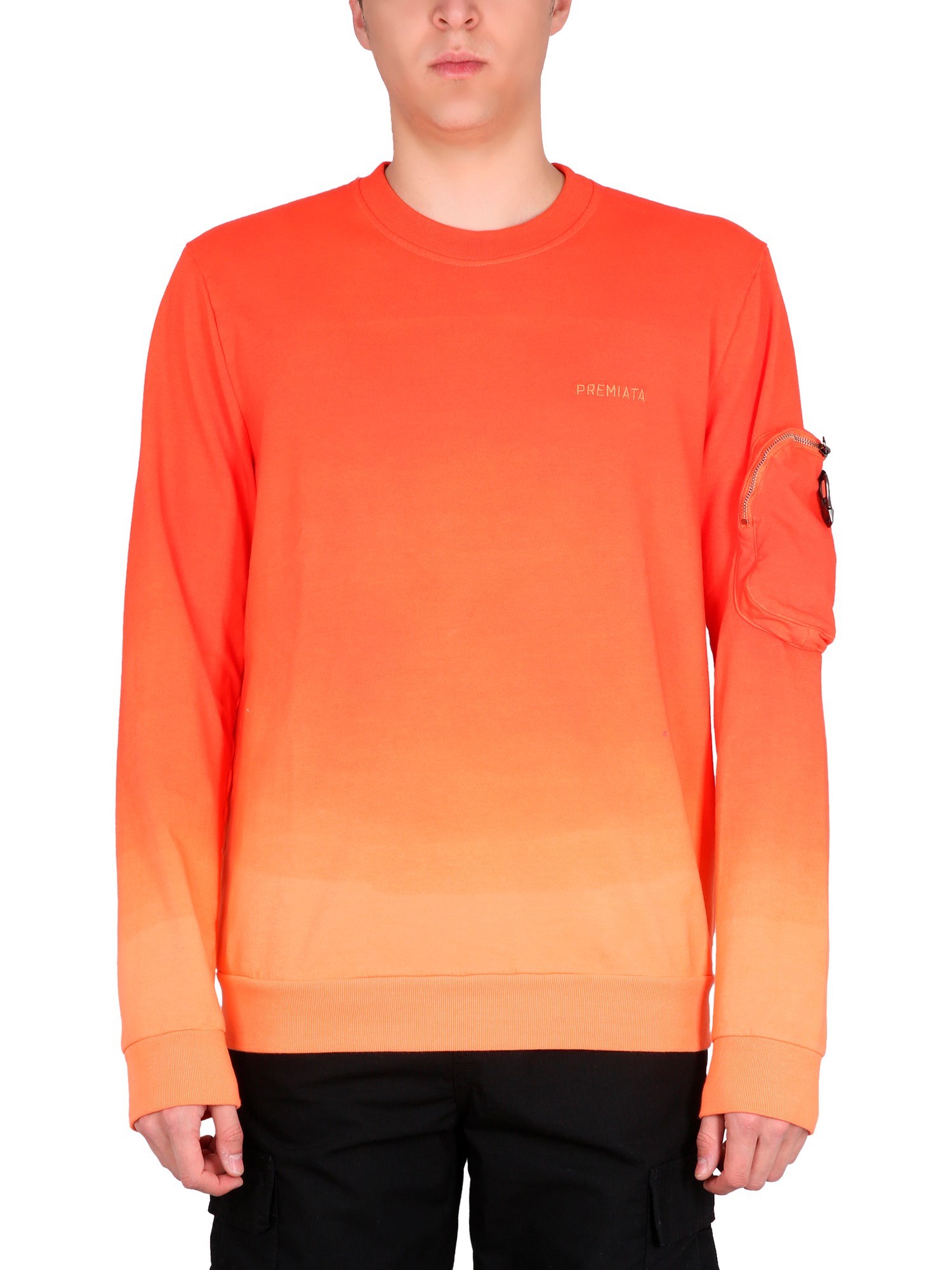 Shop Premiata Sweatshirt With Logo In Orange