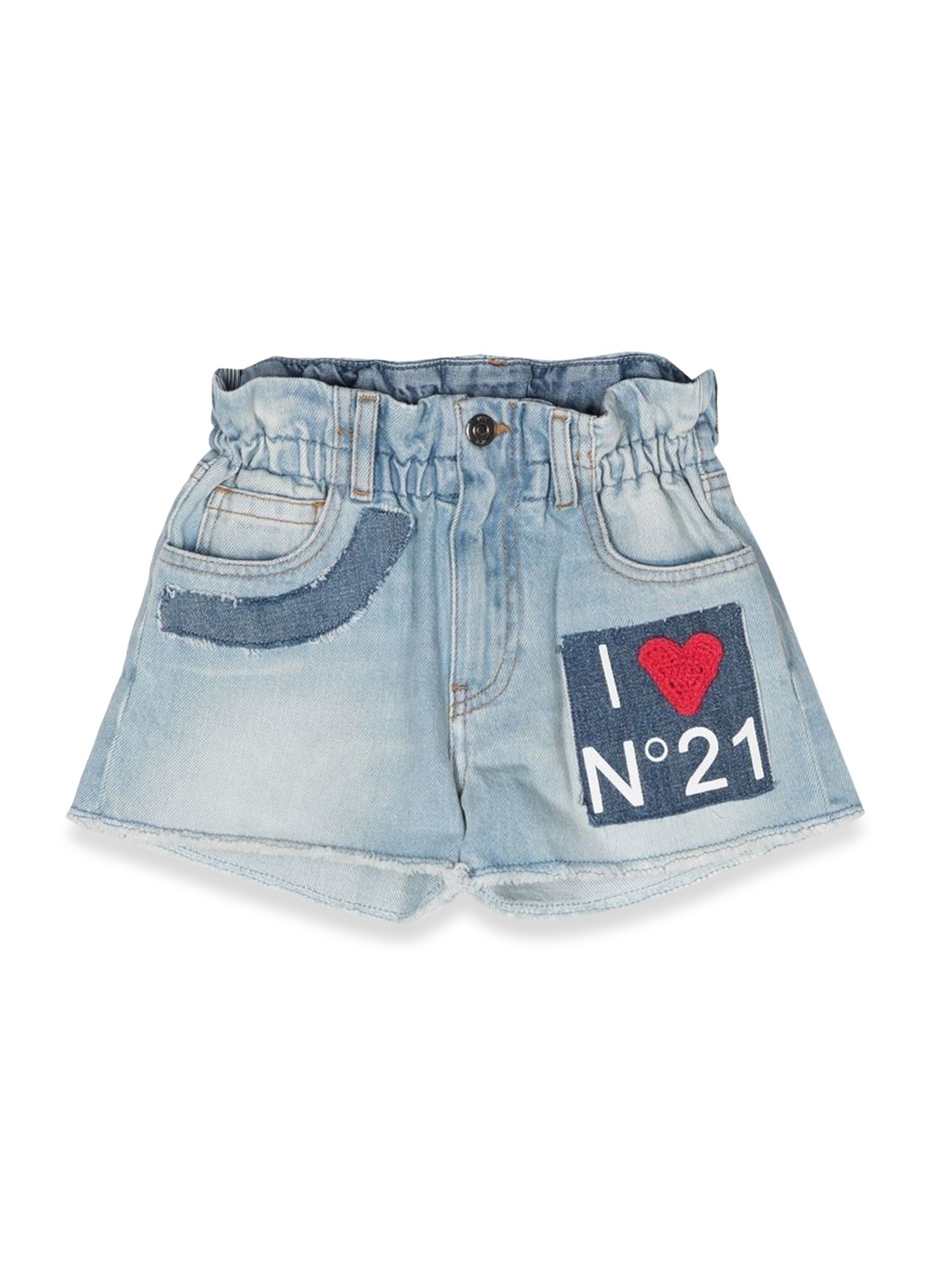 N°21 DENIM SHORTS WITH PATCH