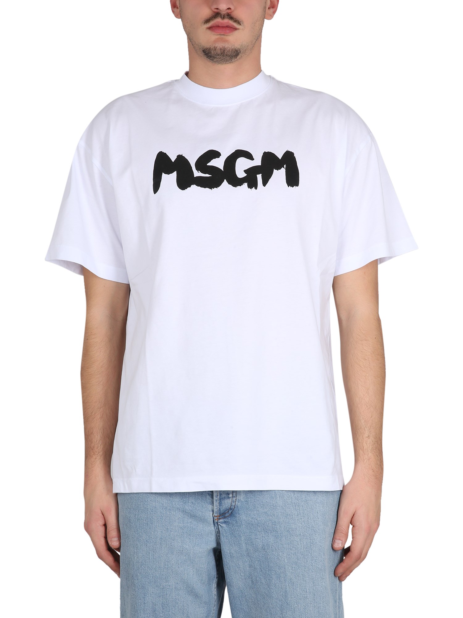 MSGM T-SHIRT WITH LOGO