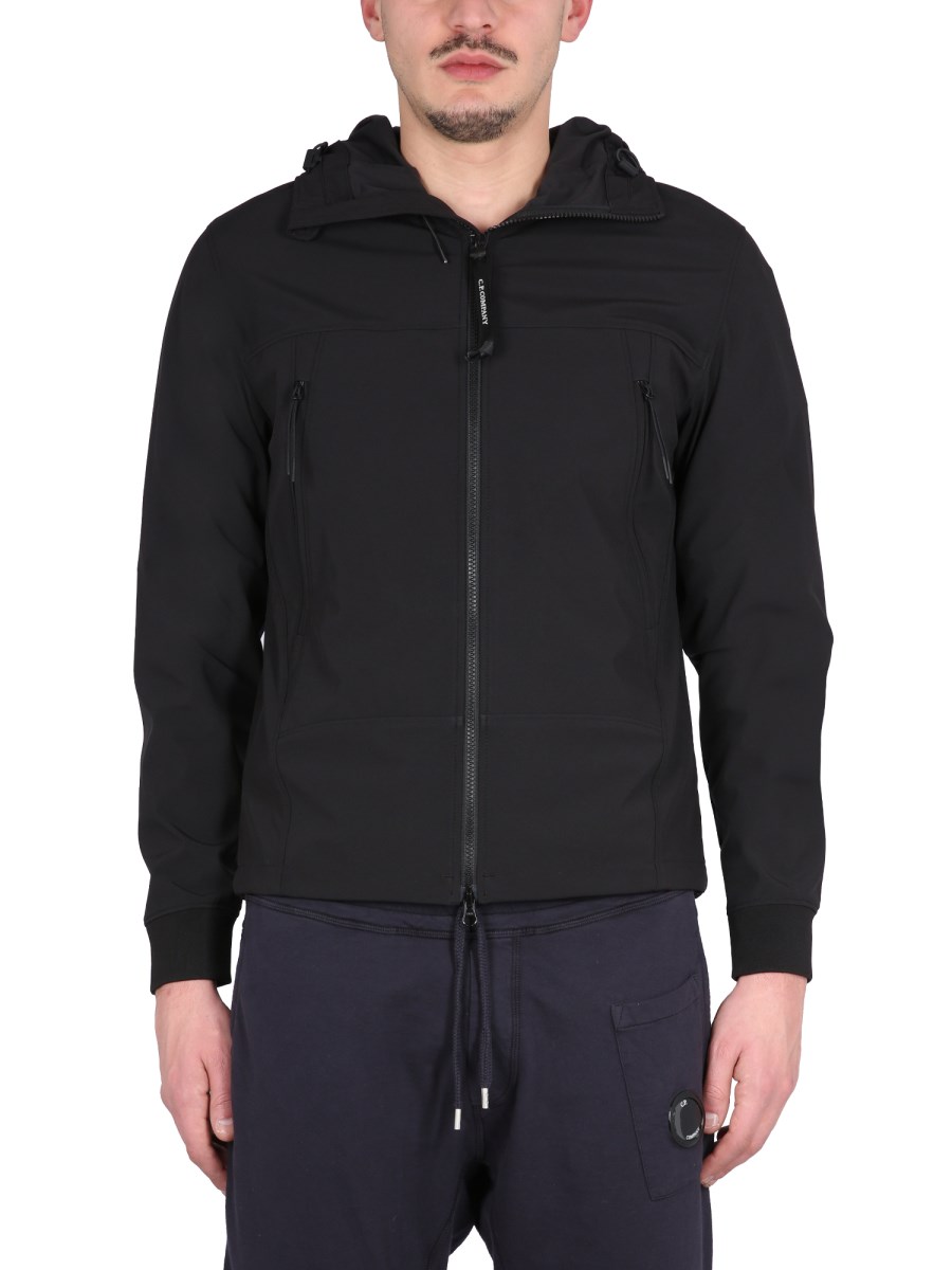 Cp company soft shell hooded jacket sale