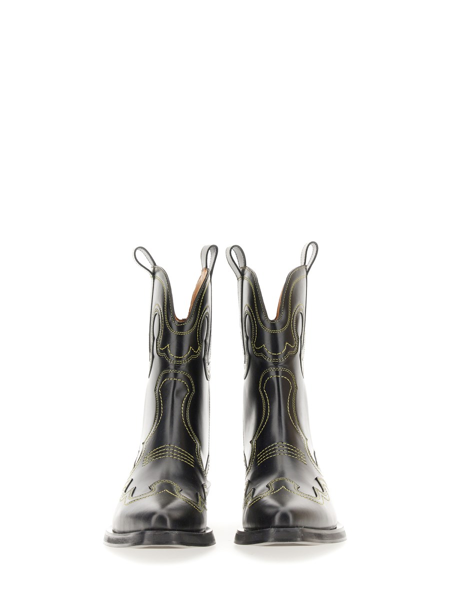 Ganni low texas boots online