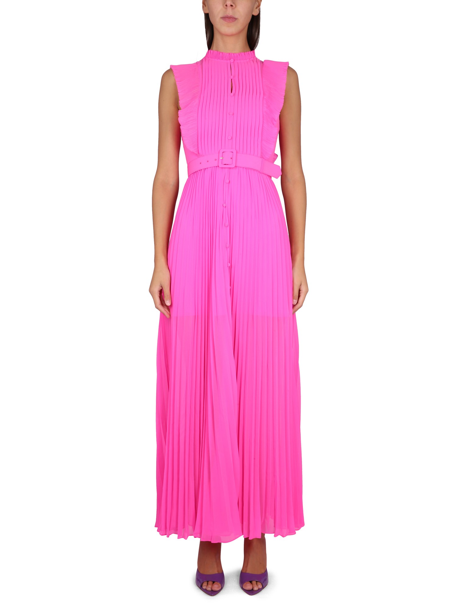 'Camila' Resort Plisse Drape Set in Fuchsia main image 0