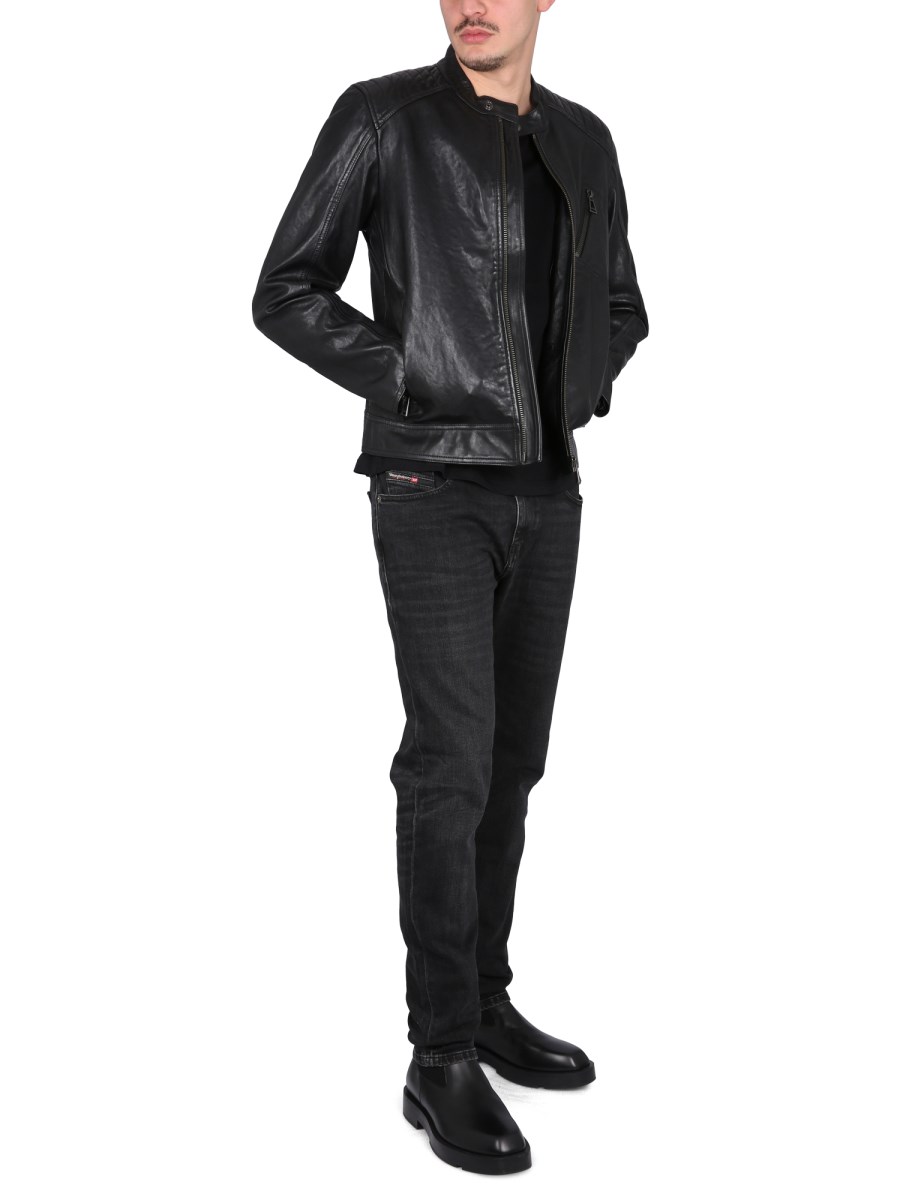 Boss jaylo shop leather jacket