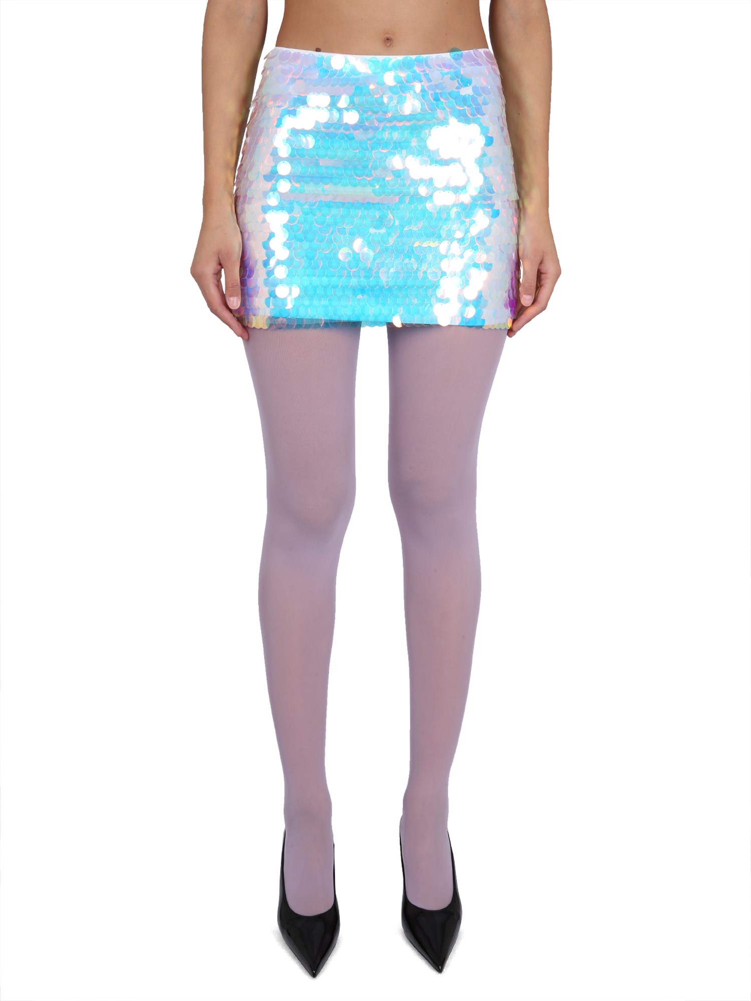 Nina Ricci Blue Sequinned Minidress