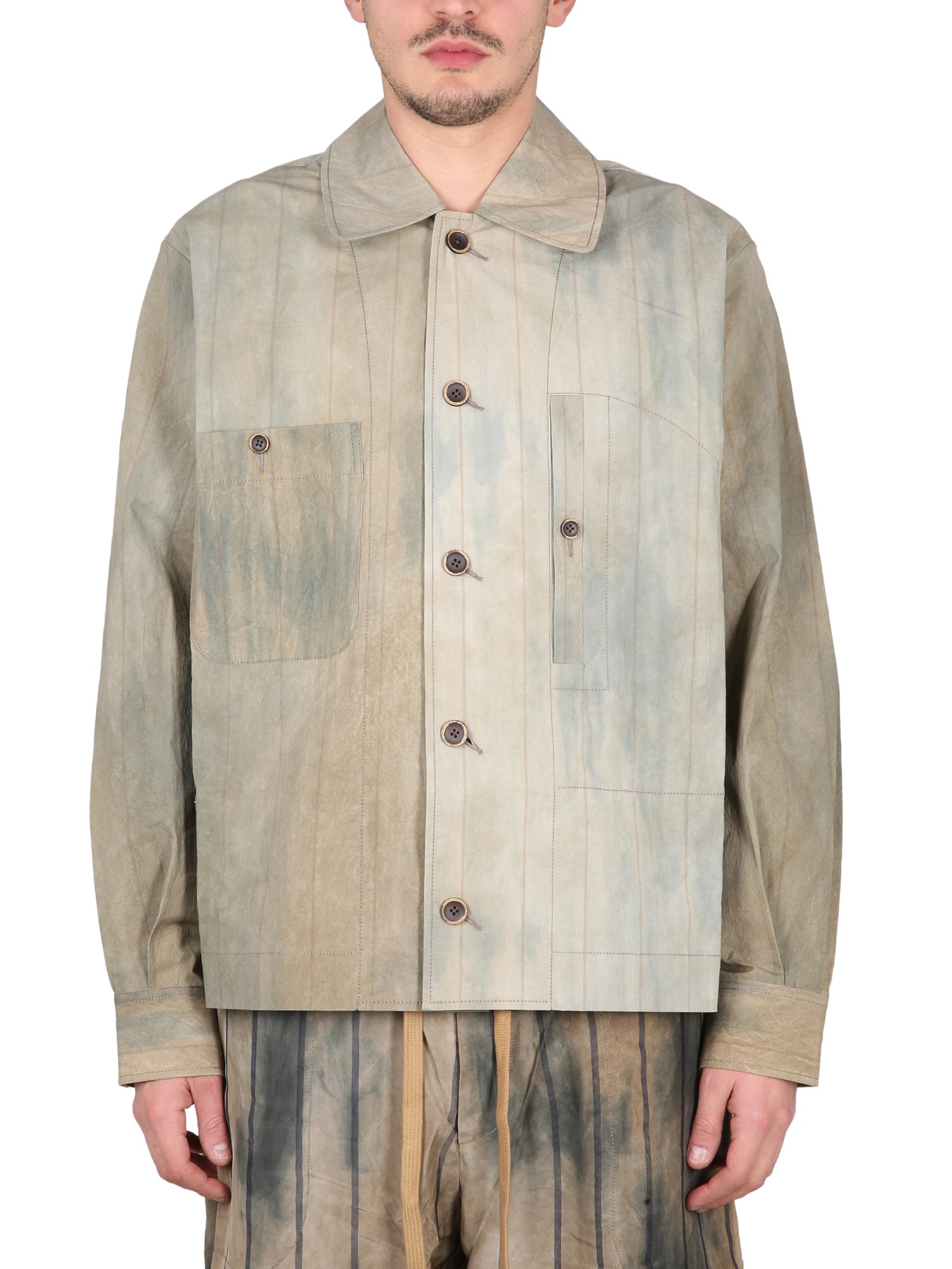 Shop Uma Wang Juror Jacket In Beige