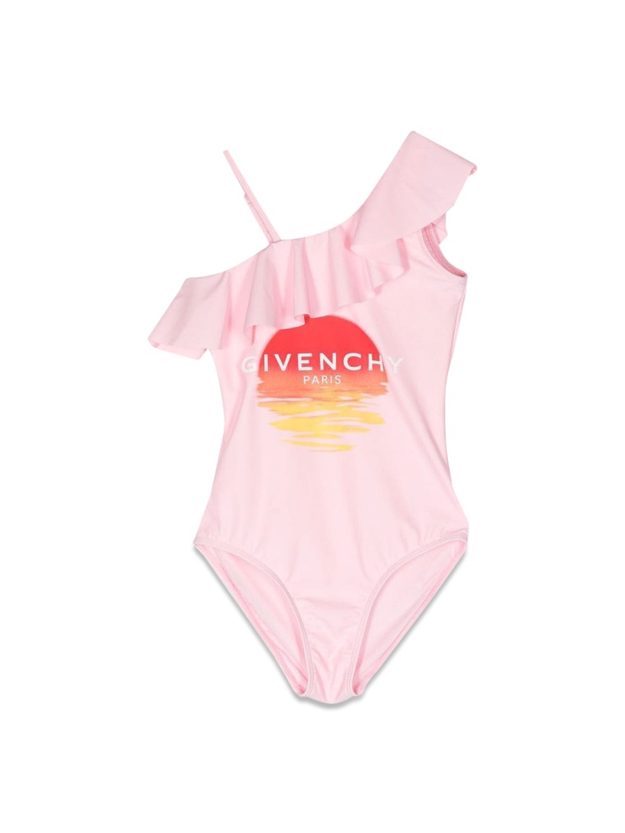 GIVENCHY sunset logo one piece swimsuit Eleonora Bonucci