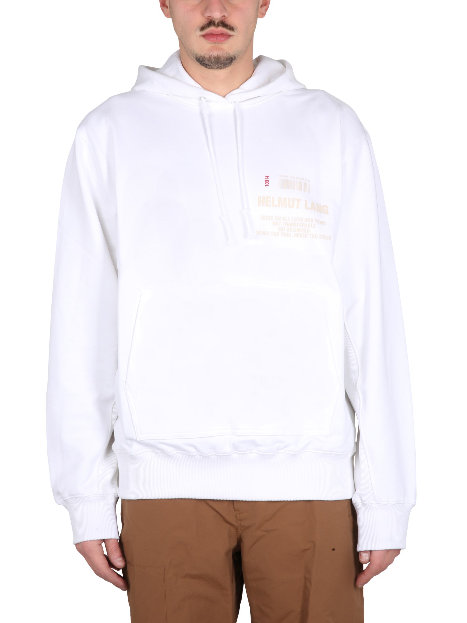Helmut Lang Sweatshirt With Logo In White