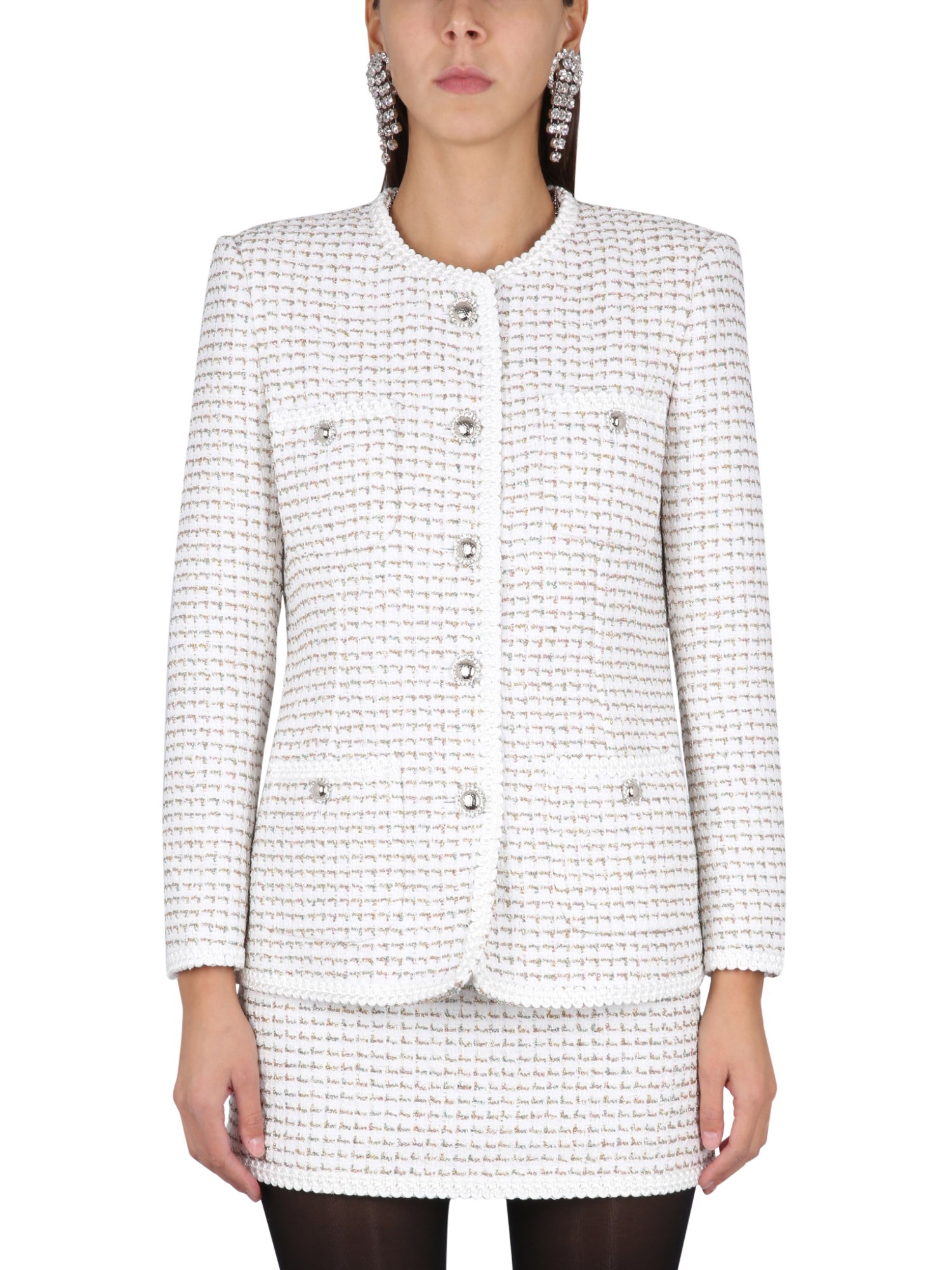 alessandra rich tweed jacket