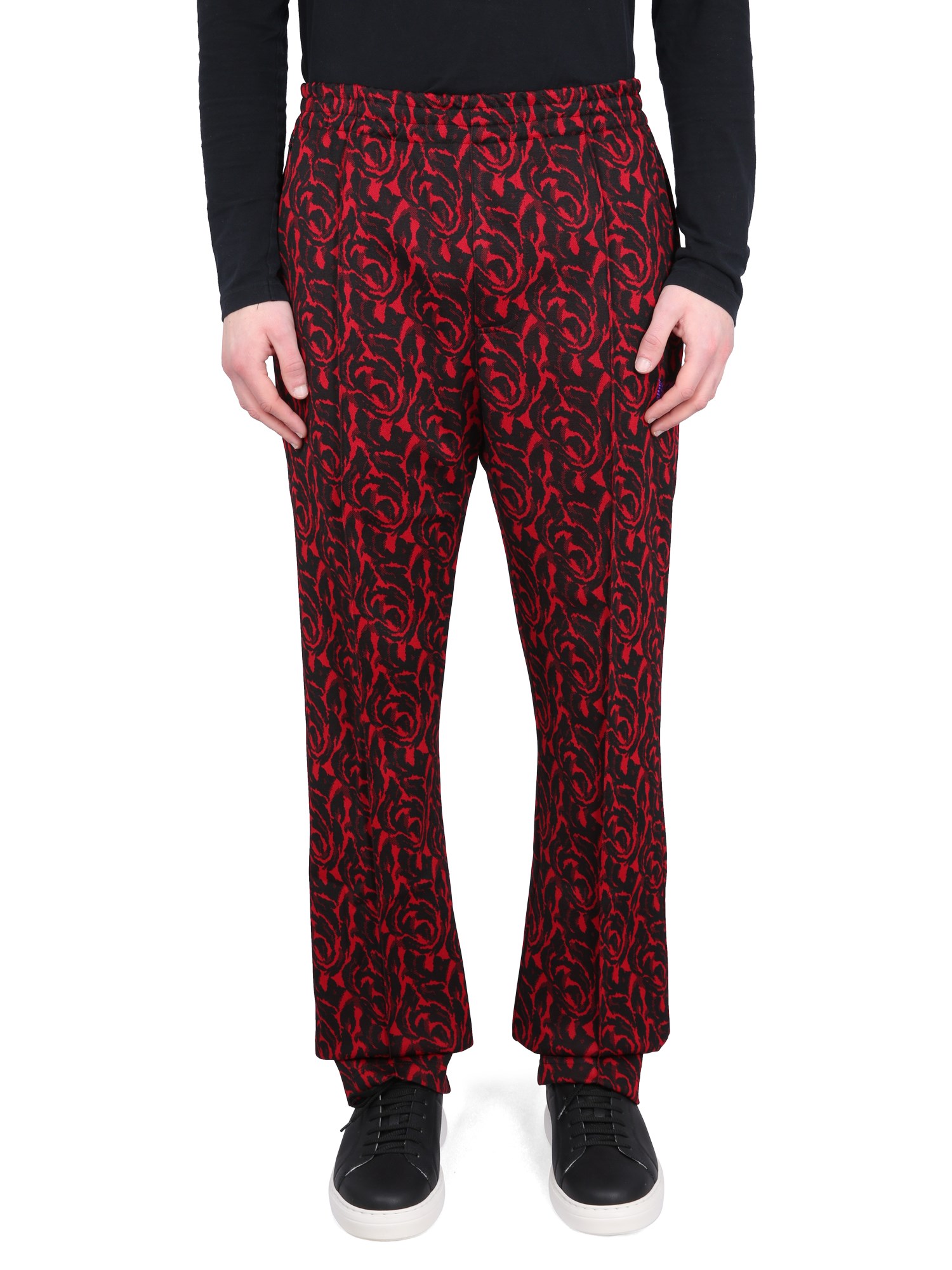 Shop Baracuta X Needles Pants With Logo In Red