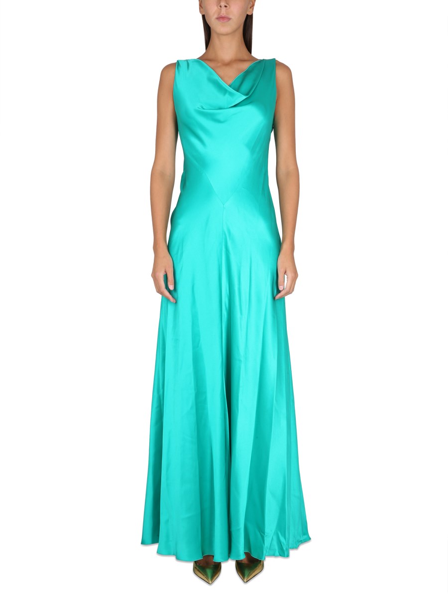 Alberta ferretti silk outlet dress