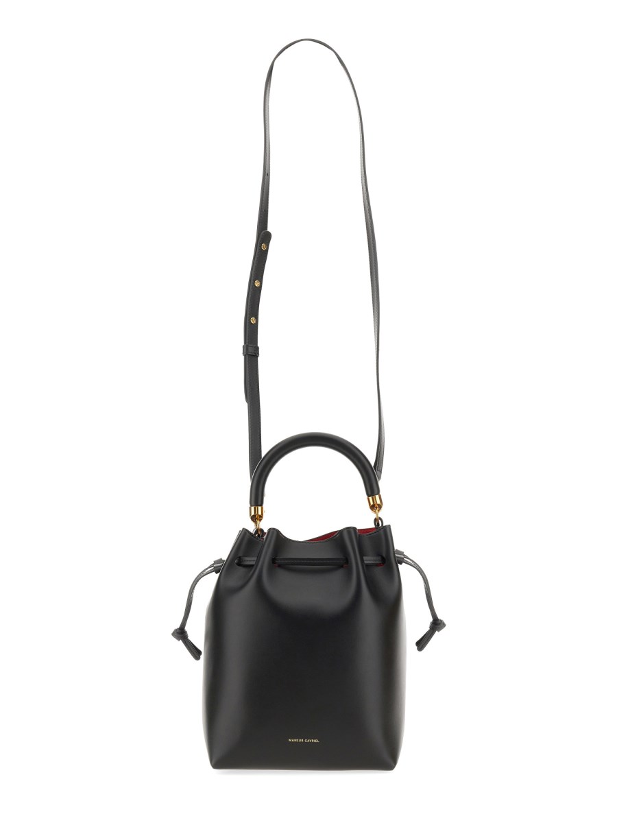 MANSUR GAVRIEL - MINI MINI LEATHER BUCKET BAG - Eleonora Bonucci