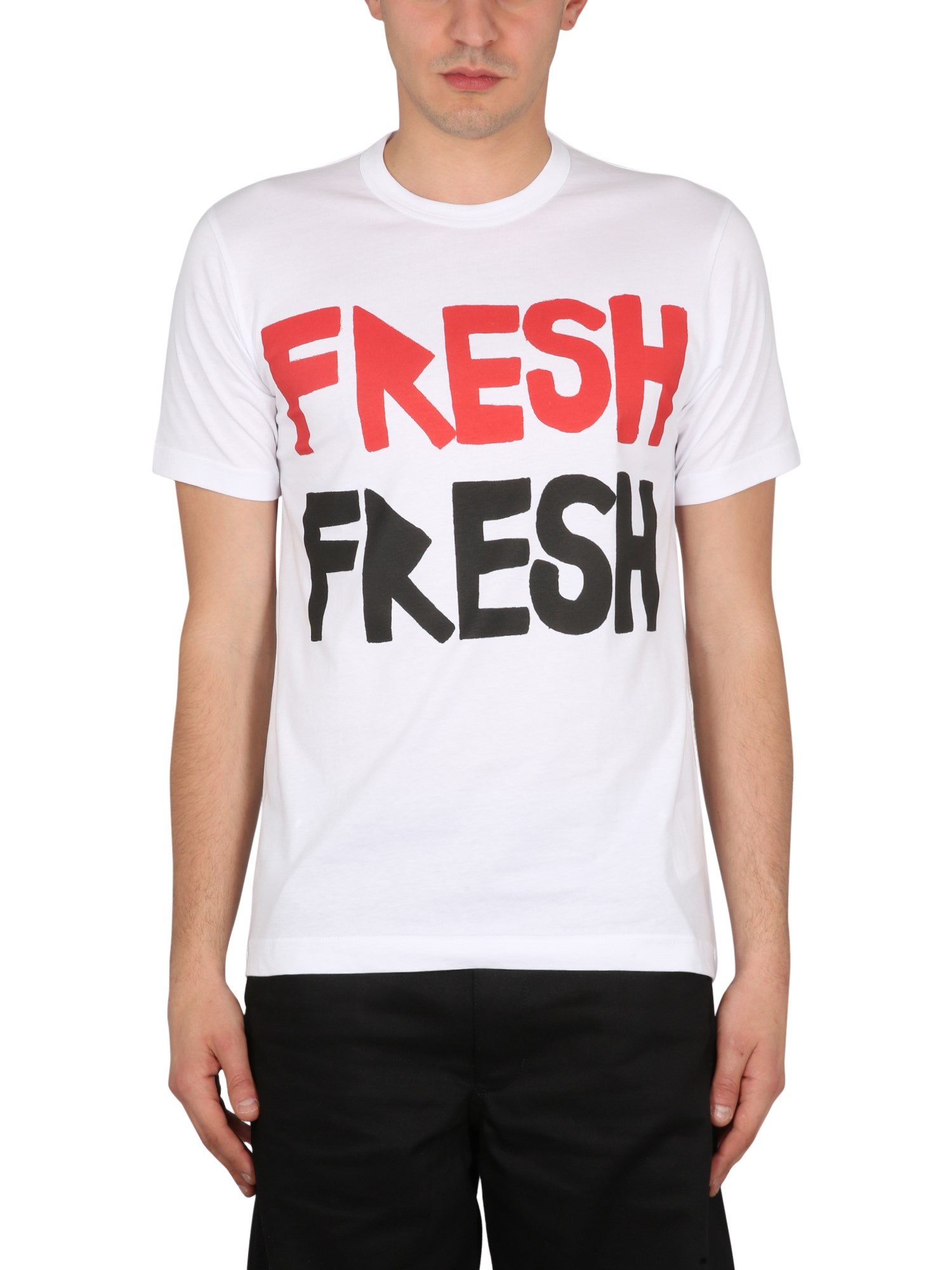 Comme Des Garçons Shirt Brett Westfall T-shirt In White