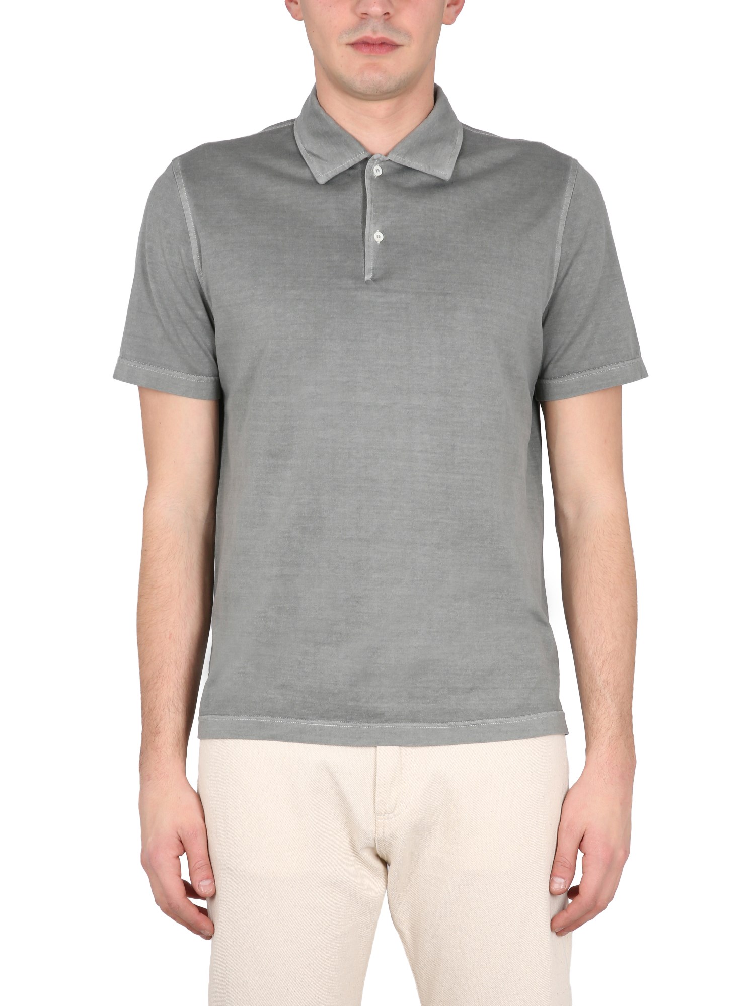 Aspesi Regular Fit Polo Shirt In Grey