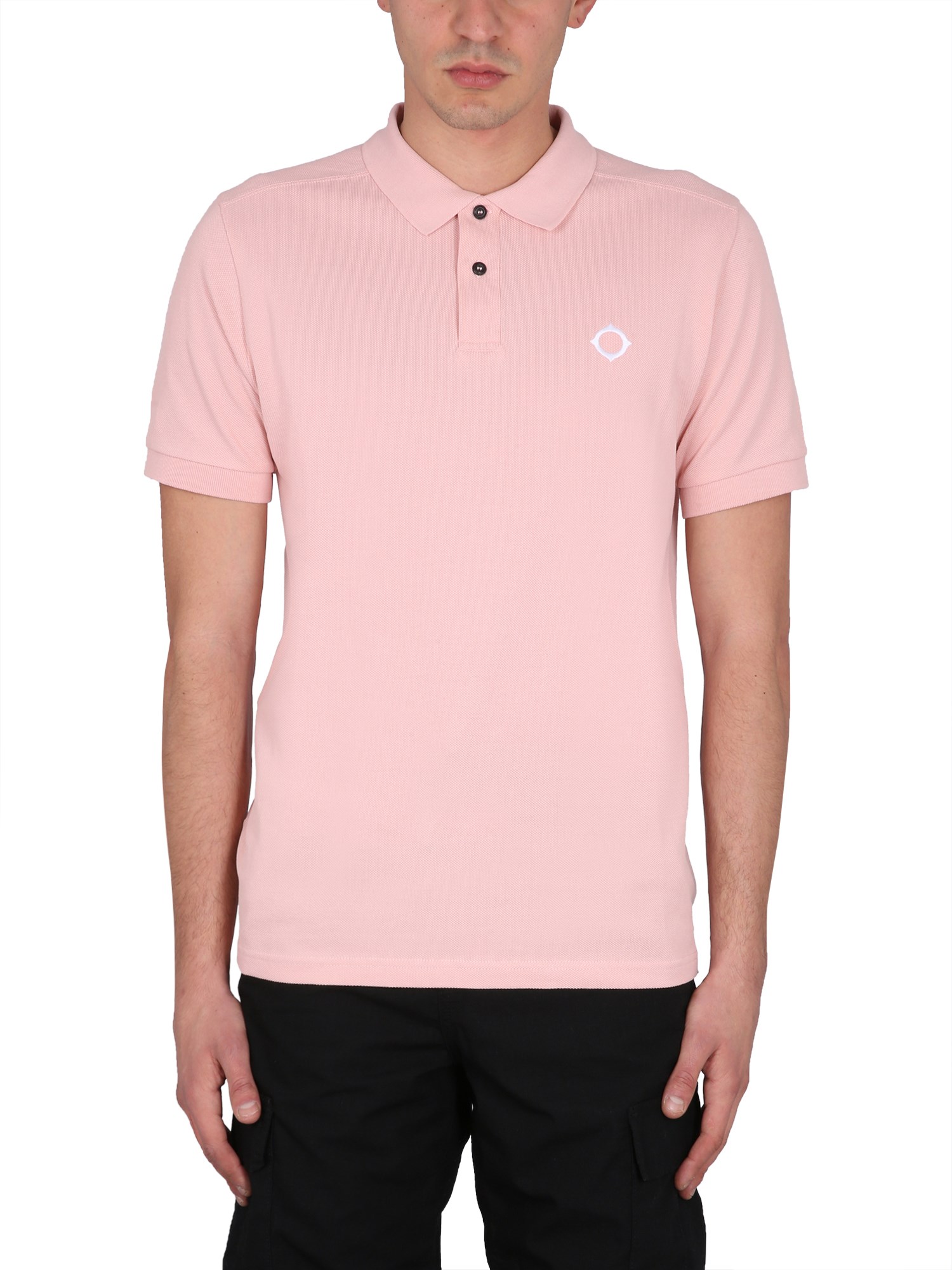 Ma.strum Polo With Logo In Pink