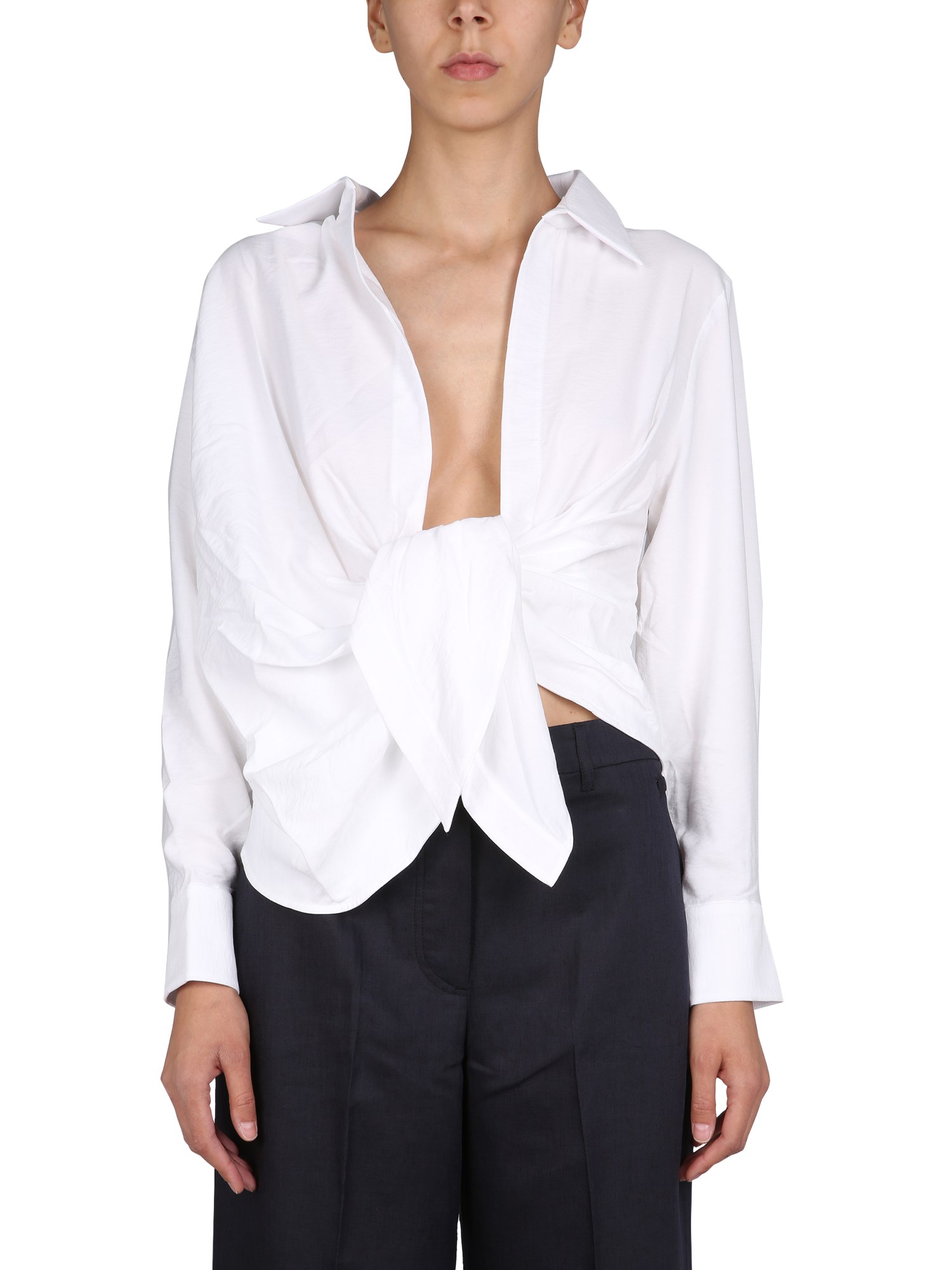 Shop Jacquemus Shirt "bahia" In White