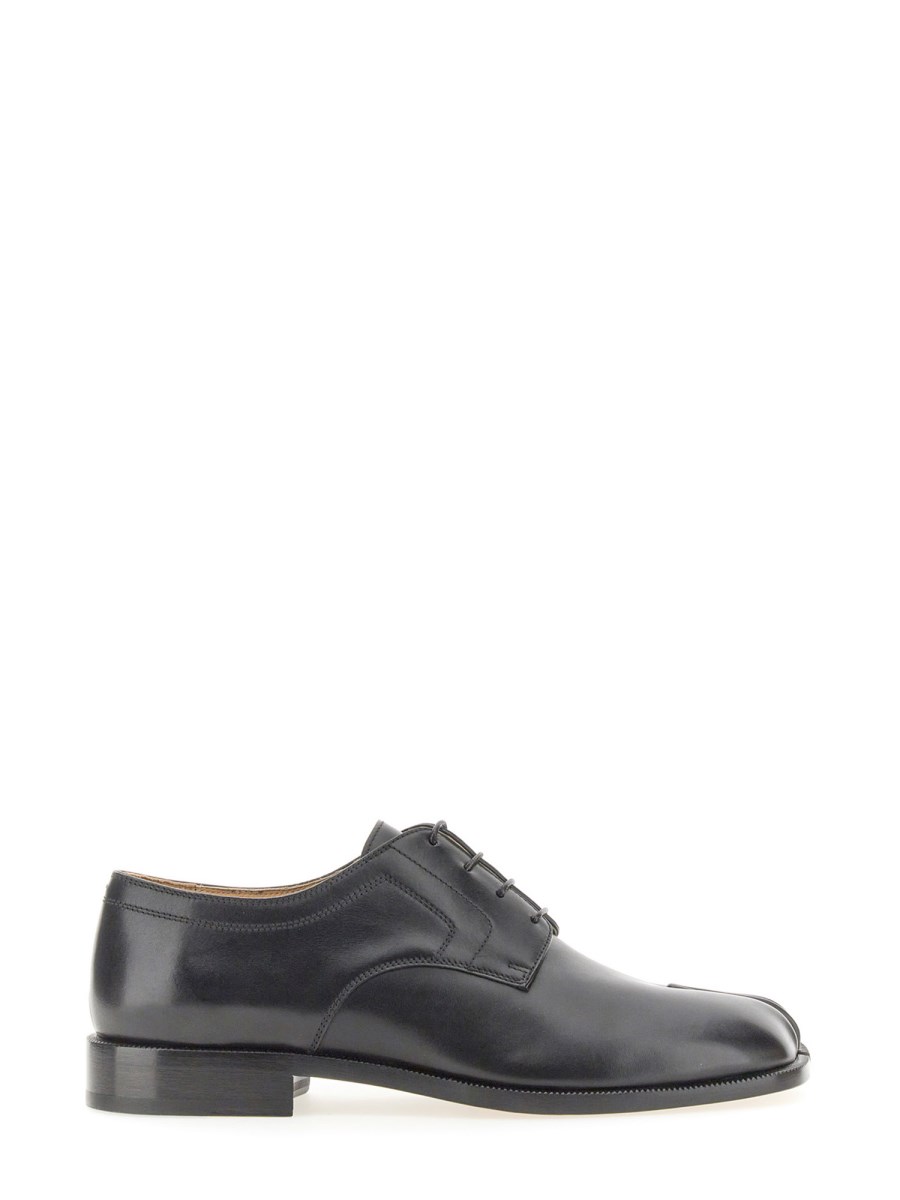 maison margiela tabi leather derby shoes