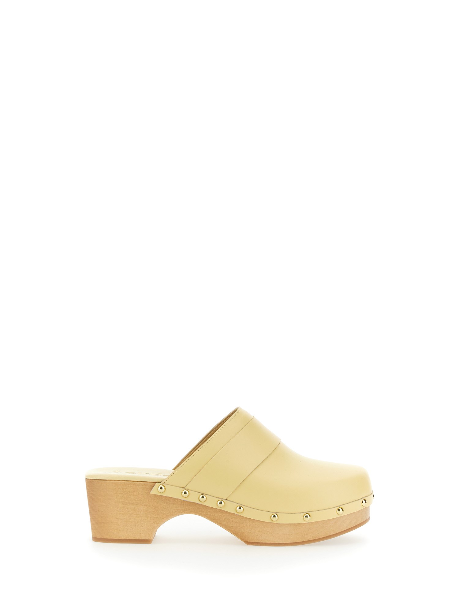 Shop Aeyde Clogs Bibi In Yellow