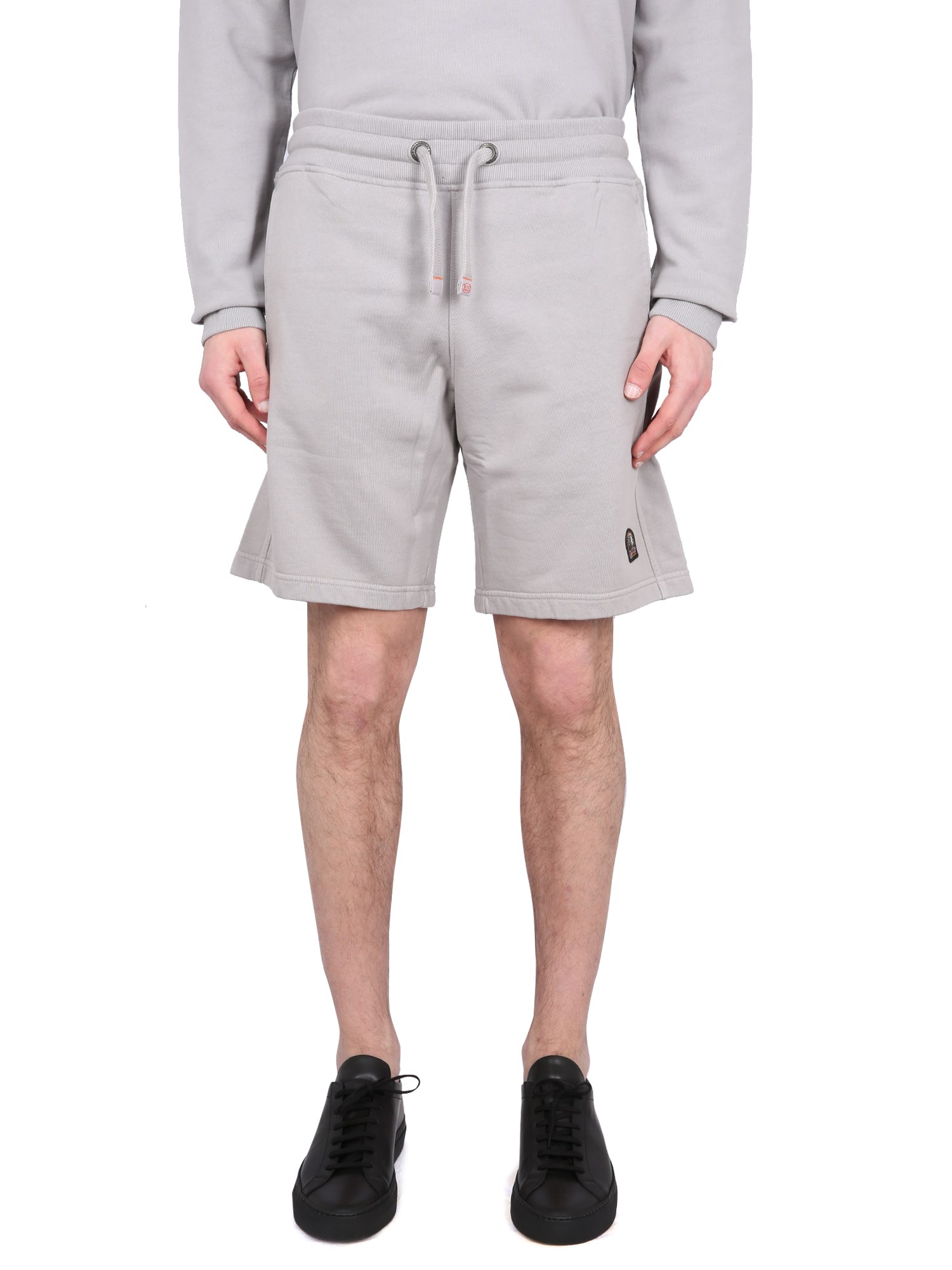 Parajumpers Bermuda Shorts Elastic Waistband Pockets In Grey