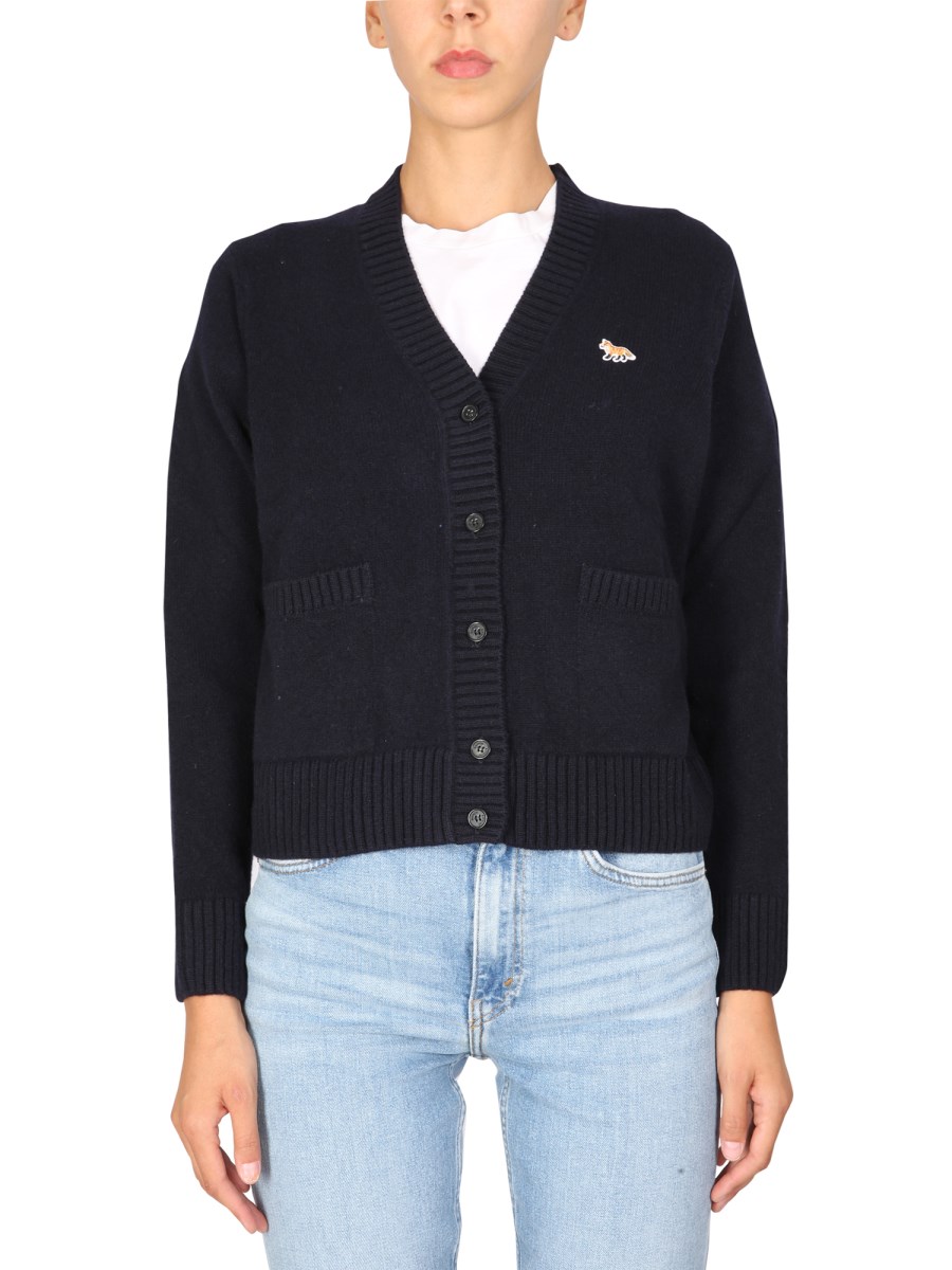 CARDIGAN CON RICAMO FOX 