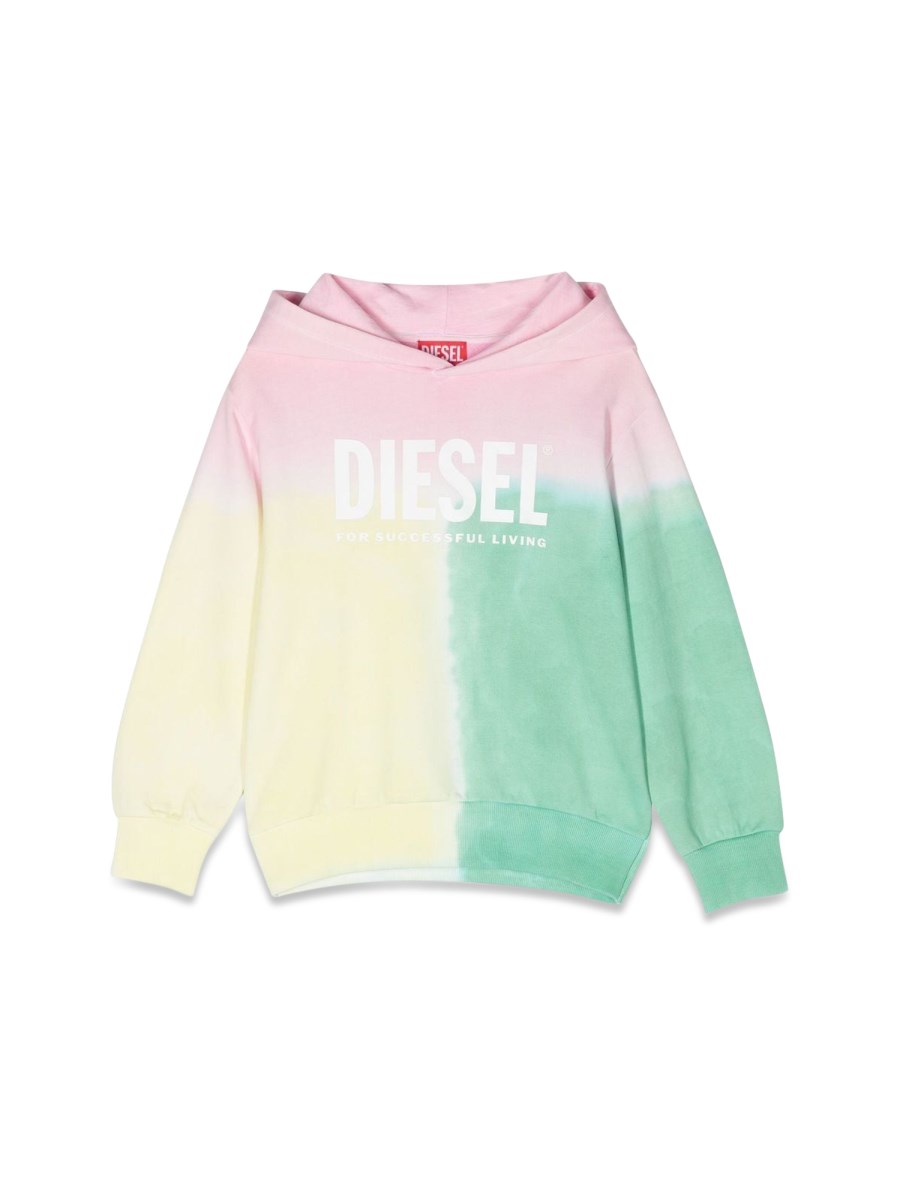 DIESEL KIDS FELPA CAPPUCCIO LOGO