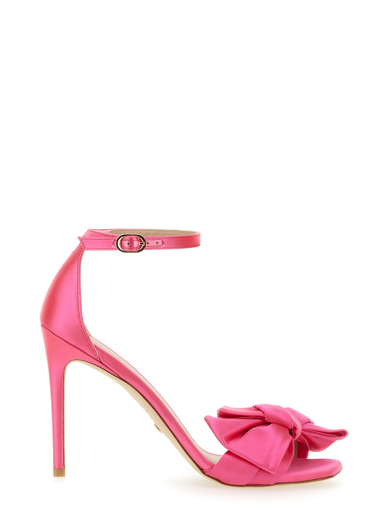 Stuart Weitzman Sandal Nudistcurve Loveknot 100 In Fuchsia