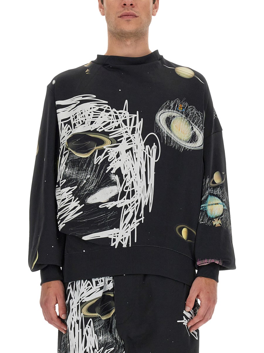 VIVIENNE WESTWOOD CREWNECK SWEATSHIRT WITH LOGO PRINT Eleonora Bonucci