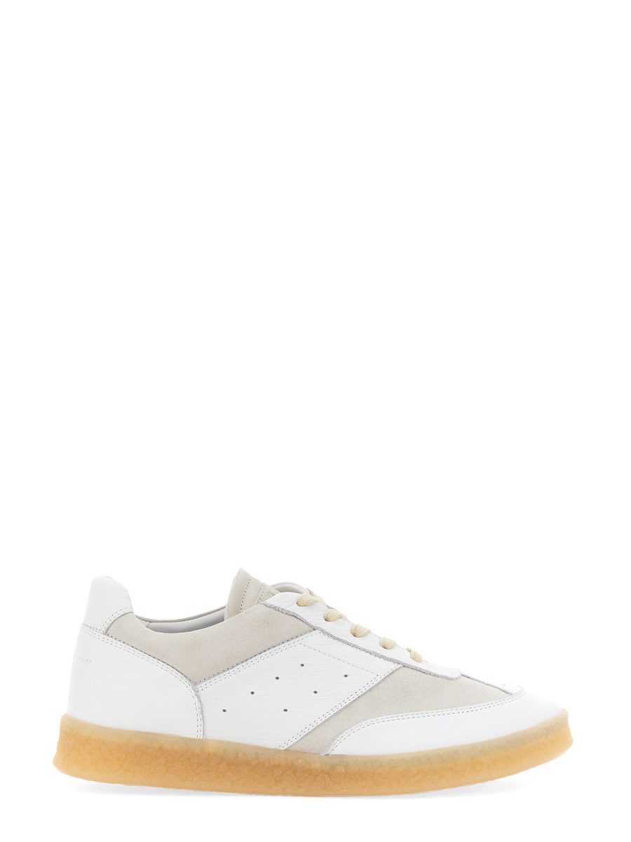 MM6 MAISON MARGIELA - 6 COURT LEATHER SNEAKER - Eleonora Bonucci