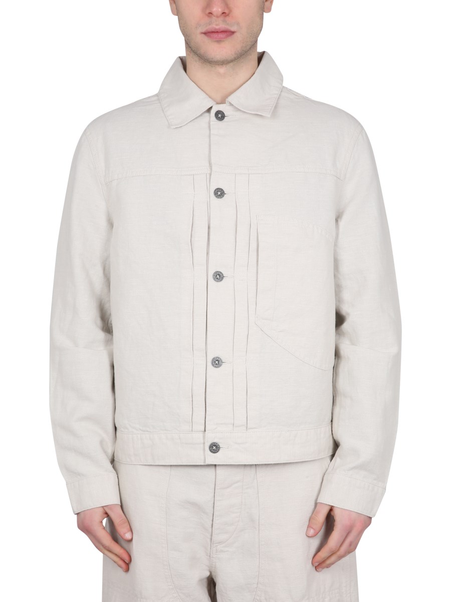 NIGEL CABOURN - JAPANESE TYPE 1 COTTON AND LINEN SHIRT - Eleonora