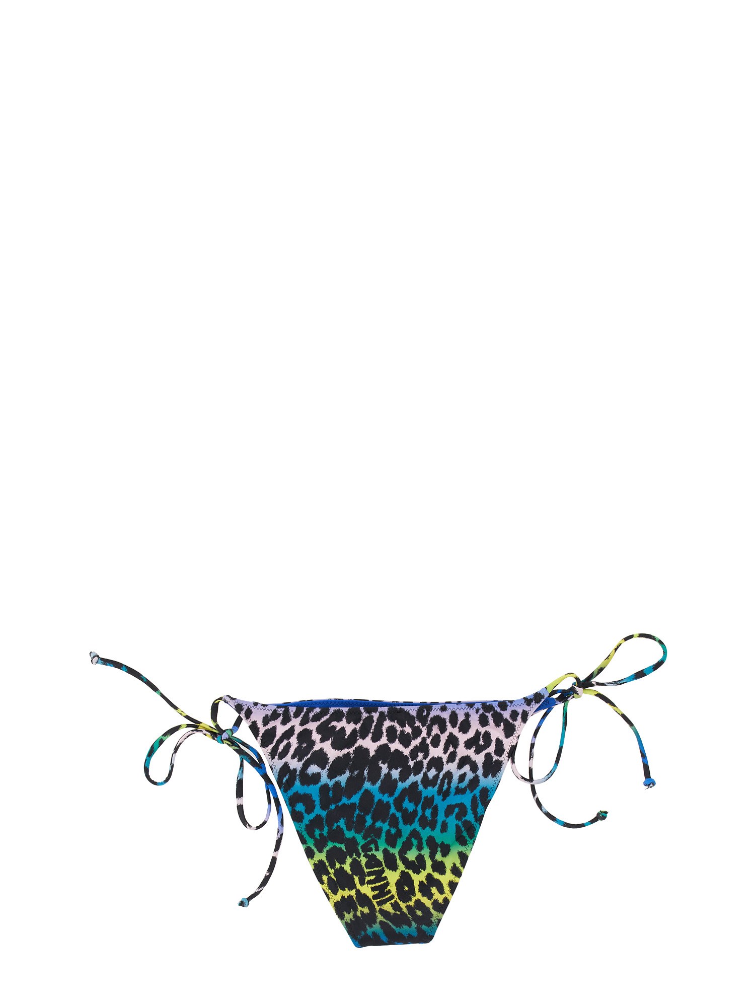 Ganni Animal Bikini Bottom In Multicolour