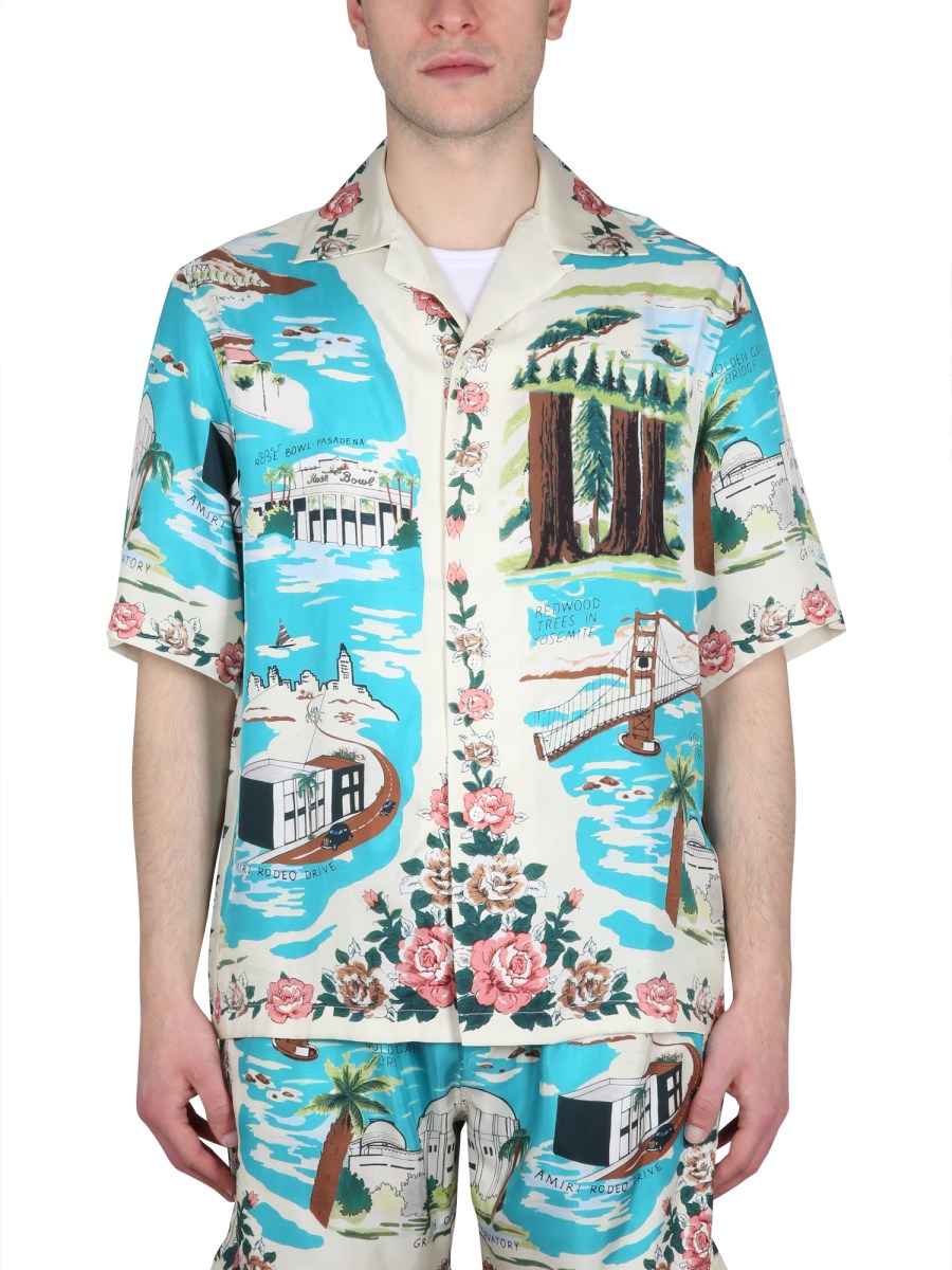 AMIRI - SILK HAWAII PRINT SHIRT - Eleonora Bonucci