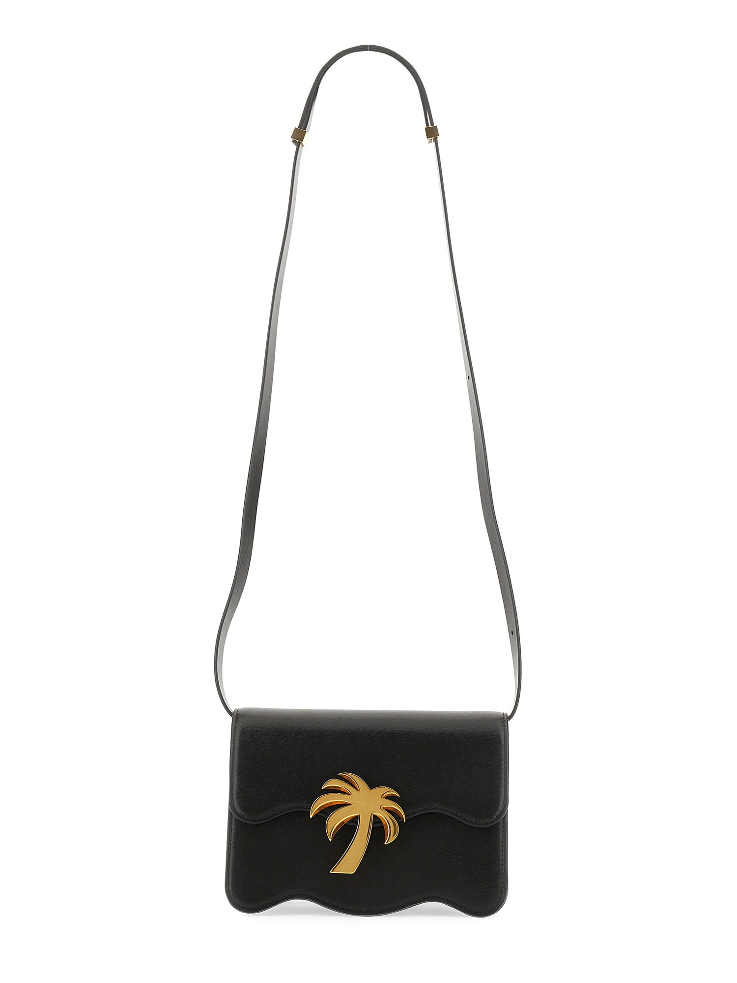 Palm Angels Palm Beach Small Shoulder Bag In Black