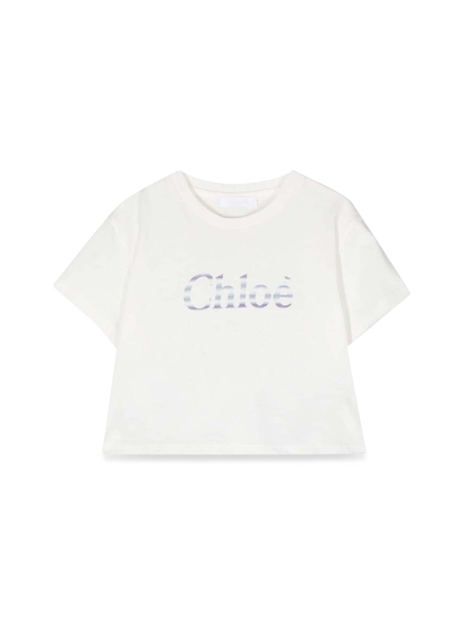 Chloé Logo-print Short-sleeved T-shirt In White
