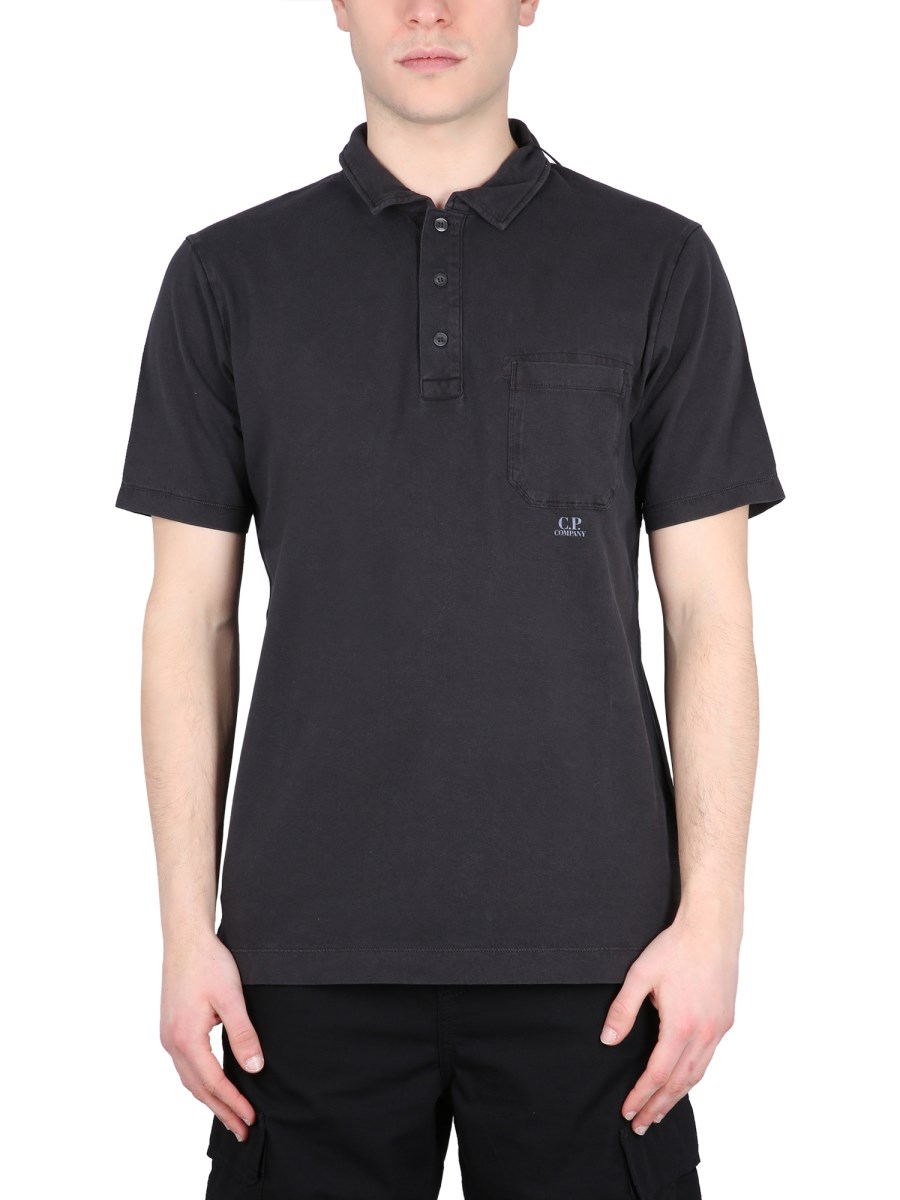 Cp company polo outlet black