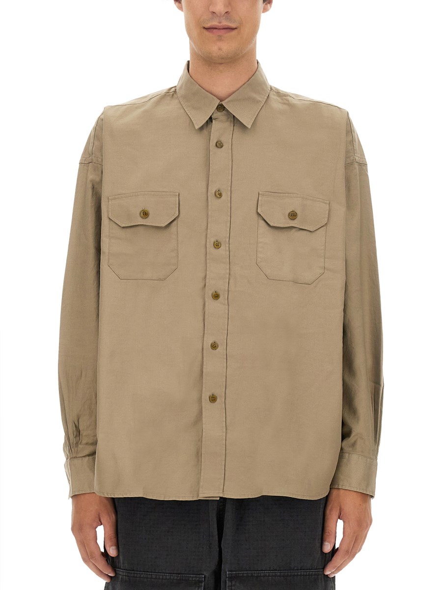 ACNE STUDIOS CAMICIA IN COTONE CON TASCHE