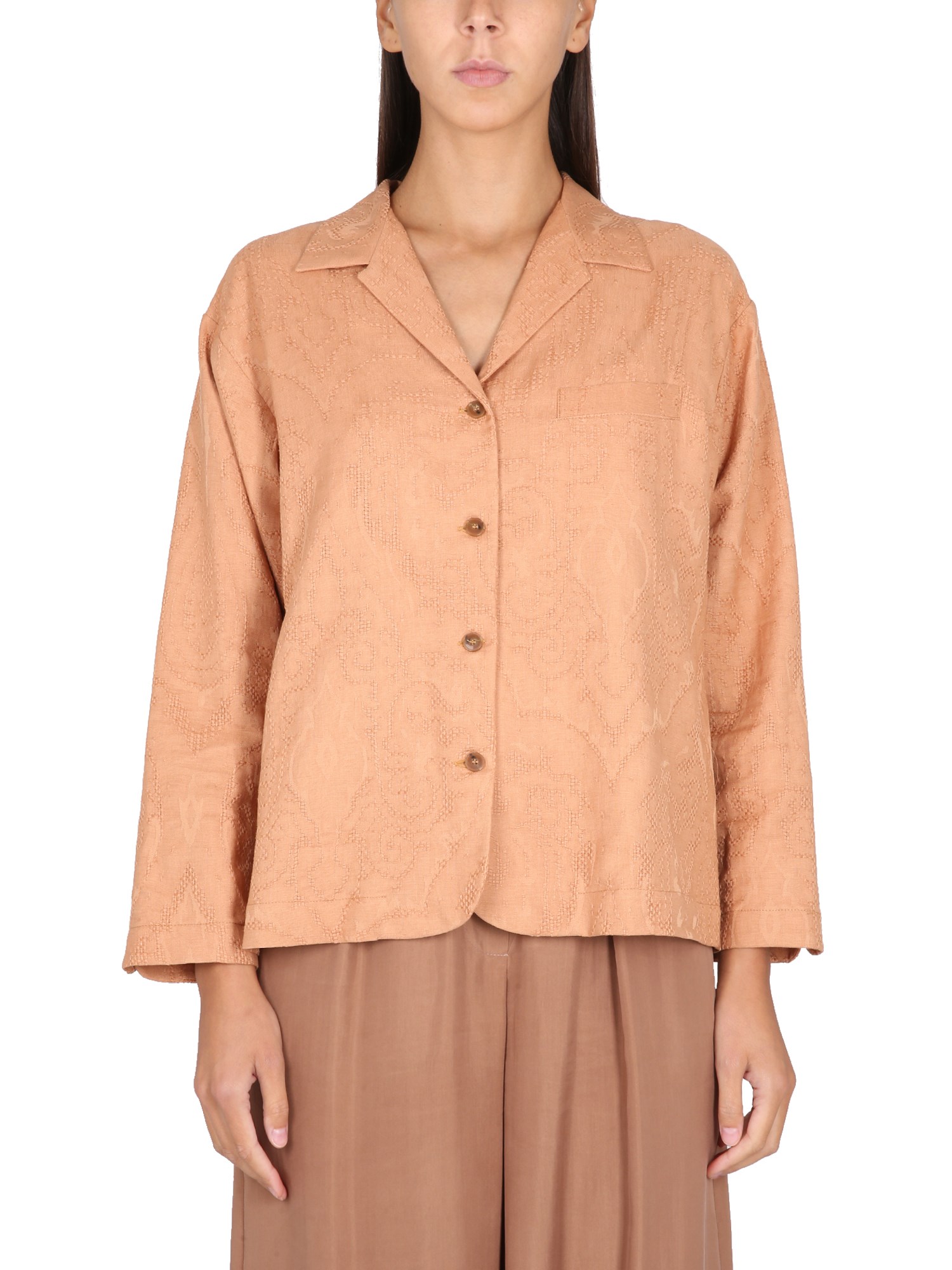 Shop Alysi Jacket Ajoure' In Brown