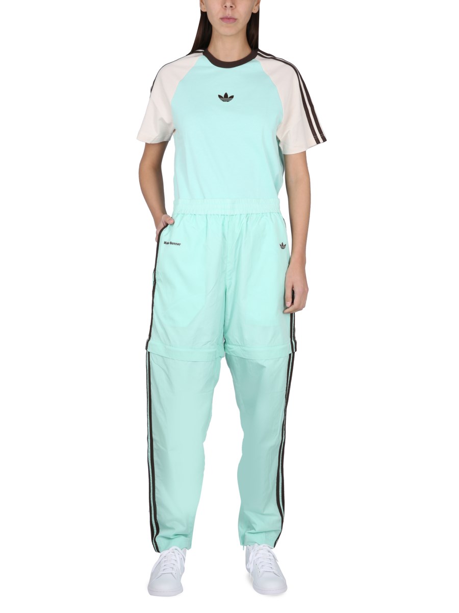 PANTALONE JOGGING IN NYLON CON LOGO