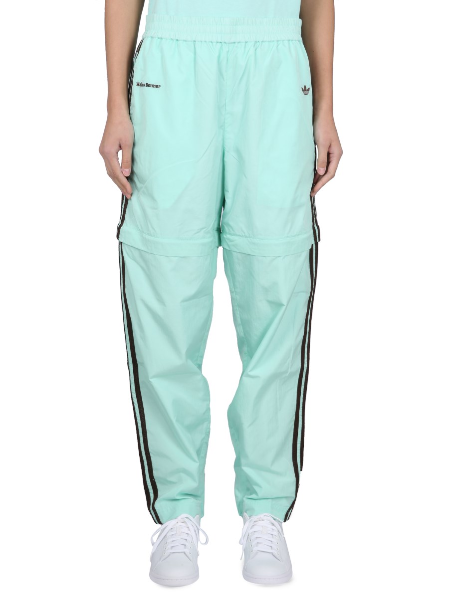 PANTALONE JOGGING IN NYLON CON LOGO