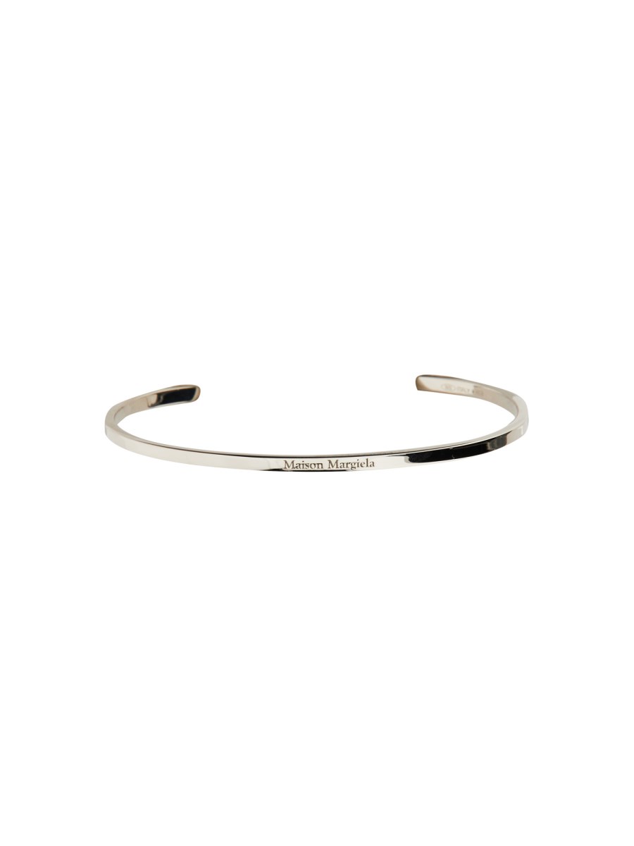 MAISON MARGIELA - OPEN BRACELET WITH LOGO - Eleonora Bonucci