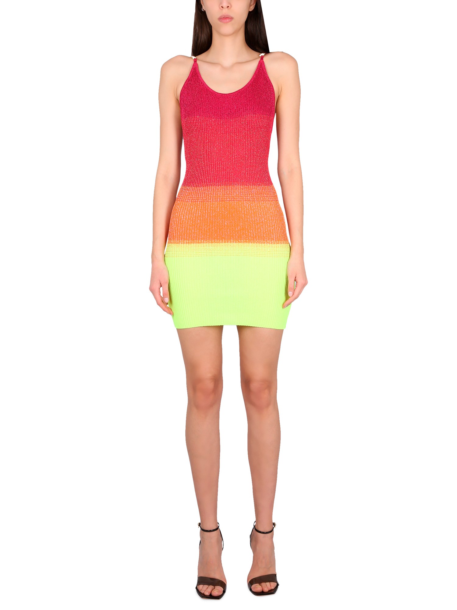 Shop Gcds Degradé Lurex Dress In Multicolour