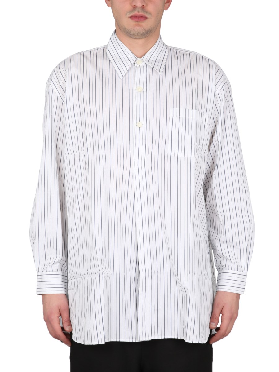 OUR LEGACY - COTTON POPLIN POPOVER SHIRT - Eleonora Bonucci