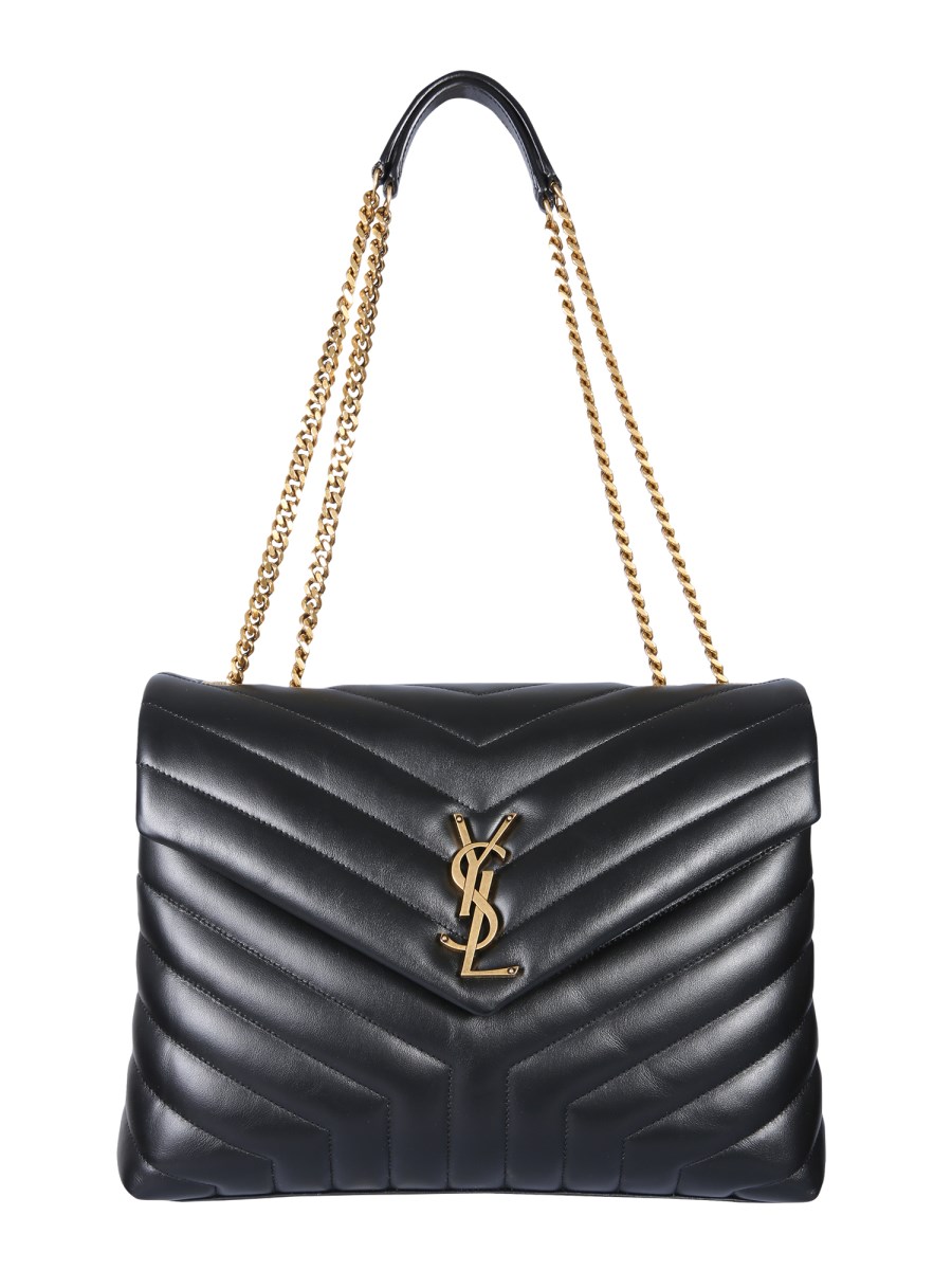 White Loulou Toy Strap Bag - Mini, Quilted Y Leather, Ysl Cassandre