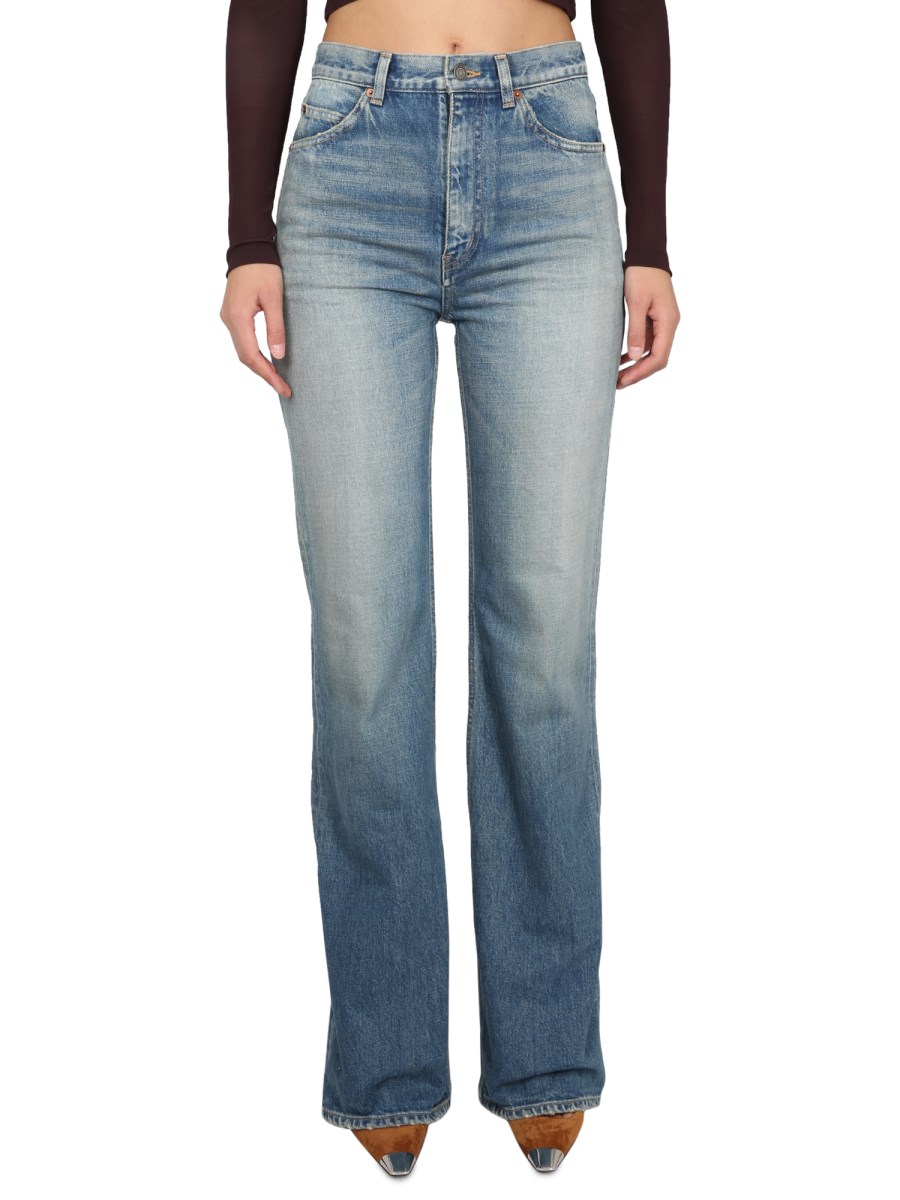 SAINT LAURENT - 70S VINTAGE DENIM JEANS - Eleonora Bonucci