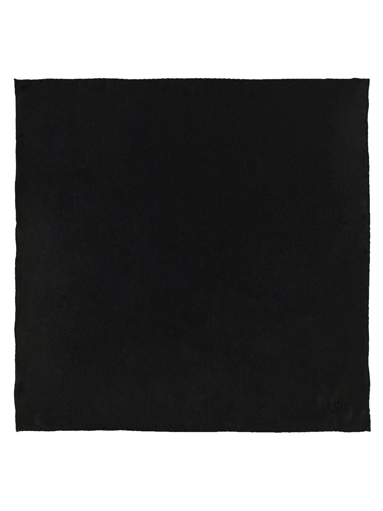 Saint Laurent Square Pocket Handkerchief In Black