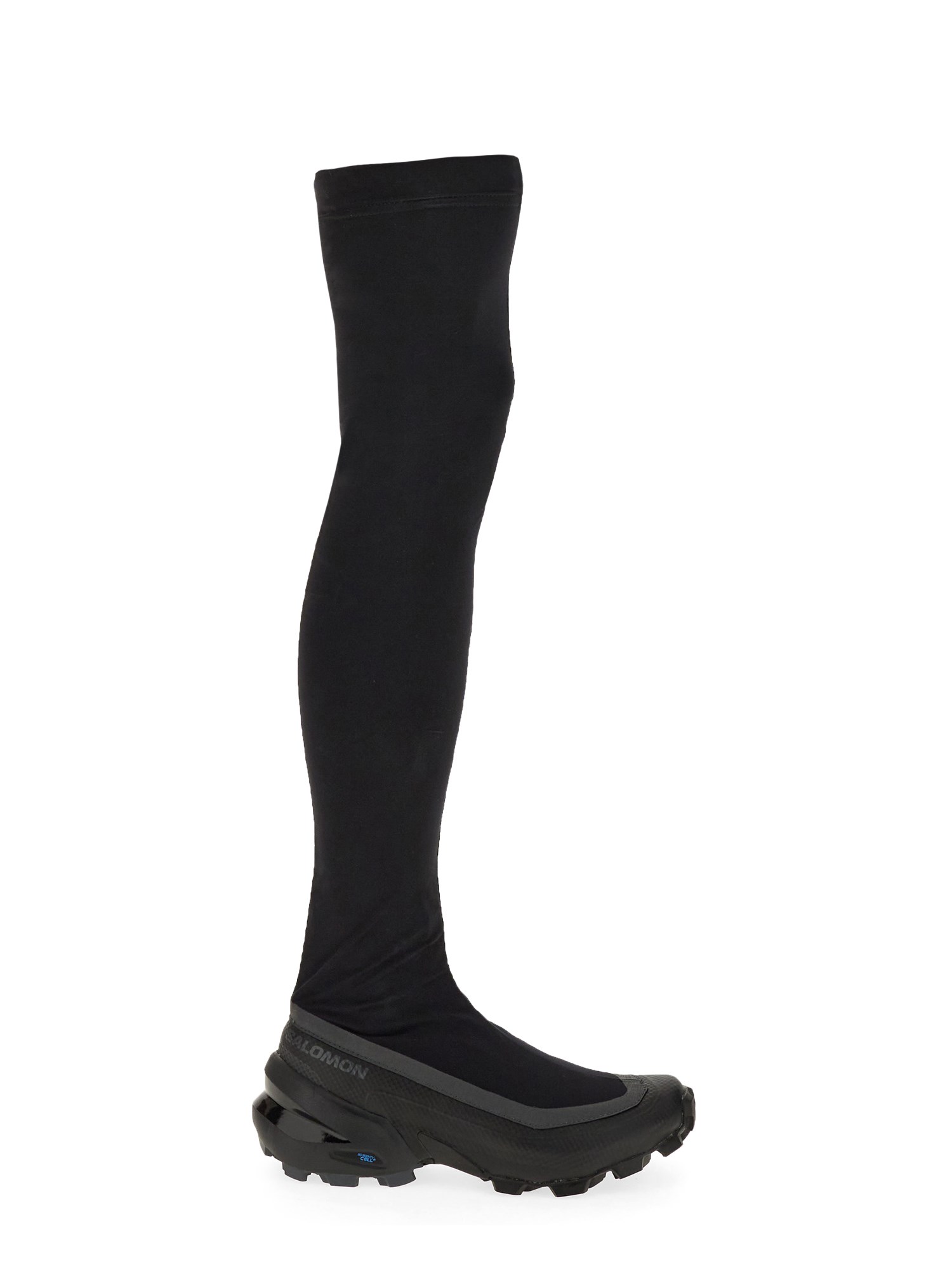 Mm6 Maison Margiela Crosswader Lug Knee-boots In Black