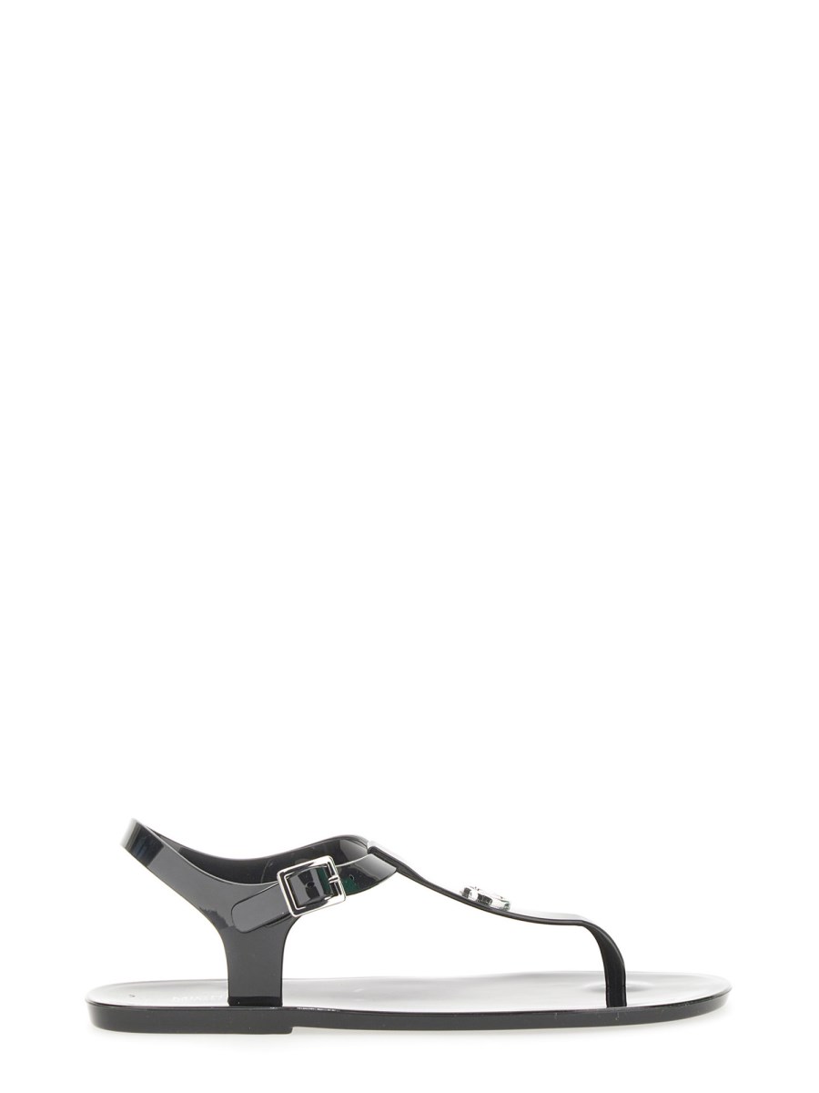 Michael kors cheap black jelly sandals