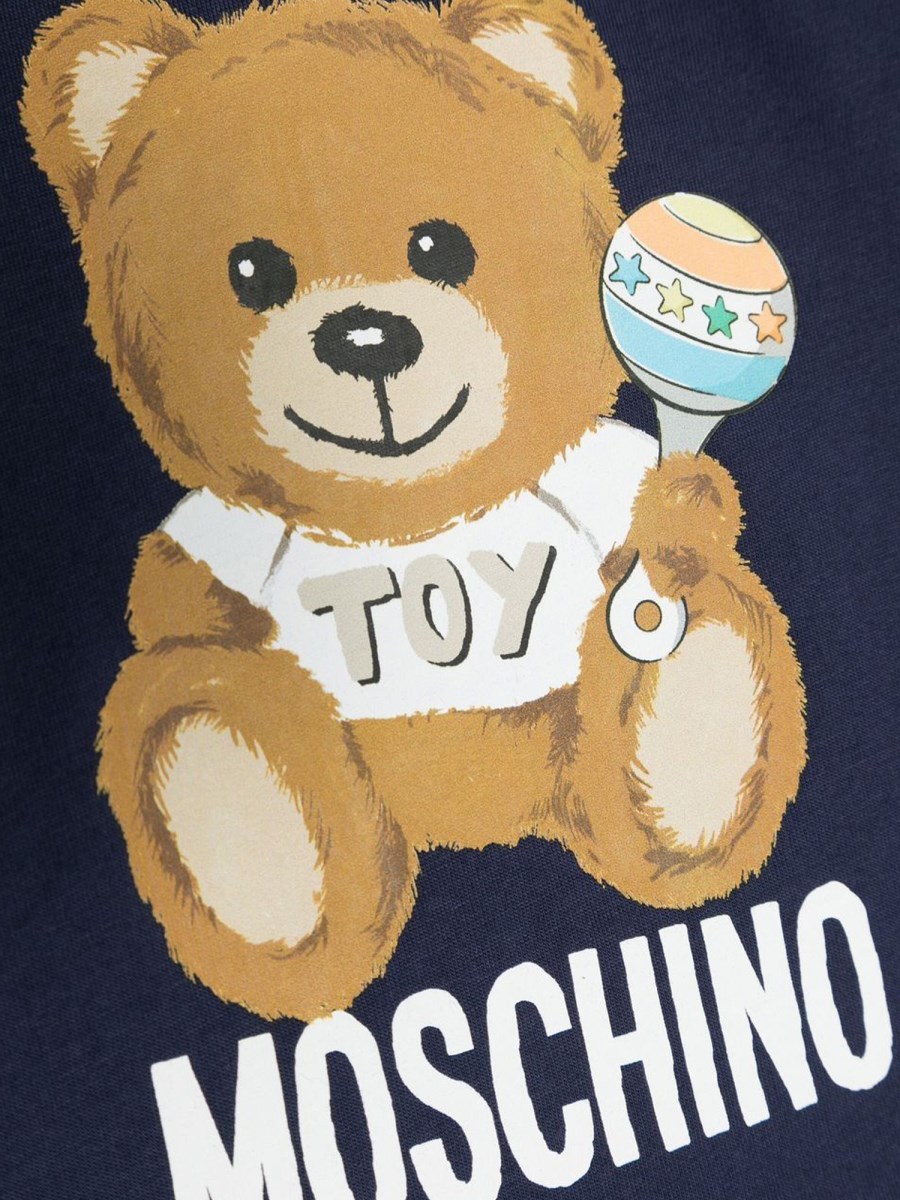 Moschino: Navy Teddy Bear Polo