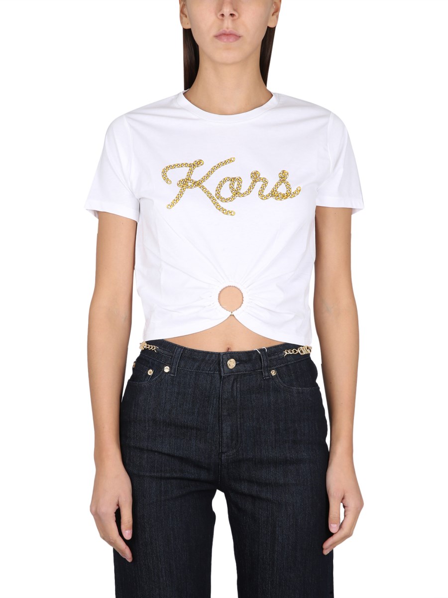 MICHAEL BY MICHAEL KORS T-SHIRT IN COTONE CON LOGO