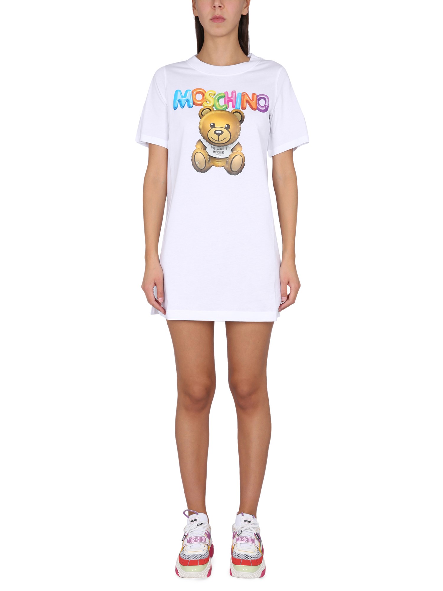 moschino teddy bear t-shirt dress